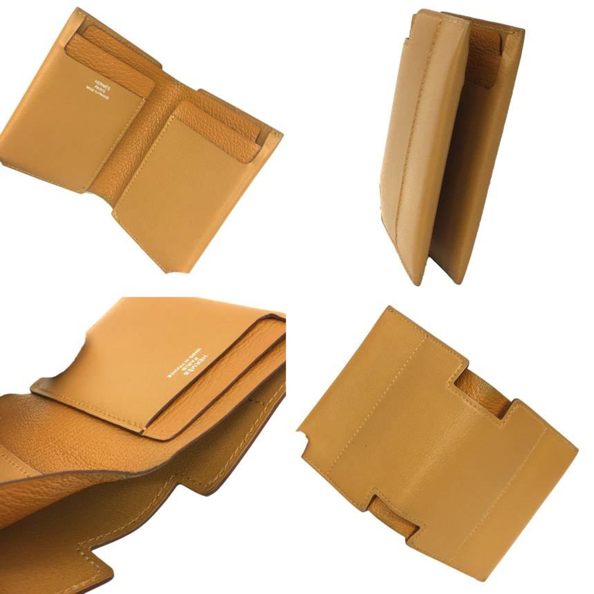 Hermes Camel Chevre Leather Wallet (Bi-Fold) (Pre-Owned)