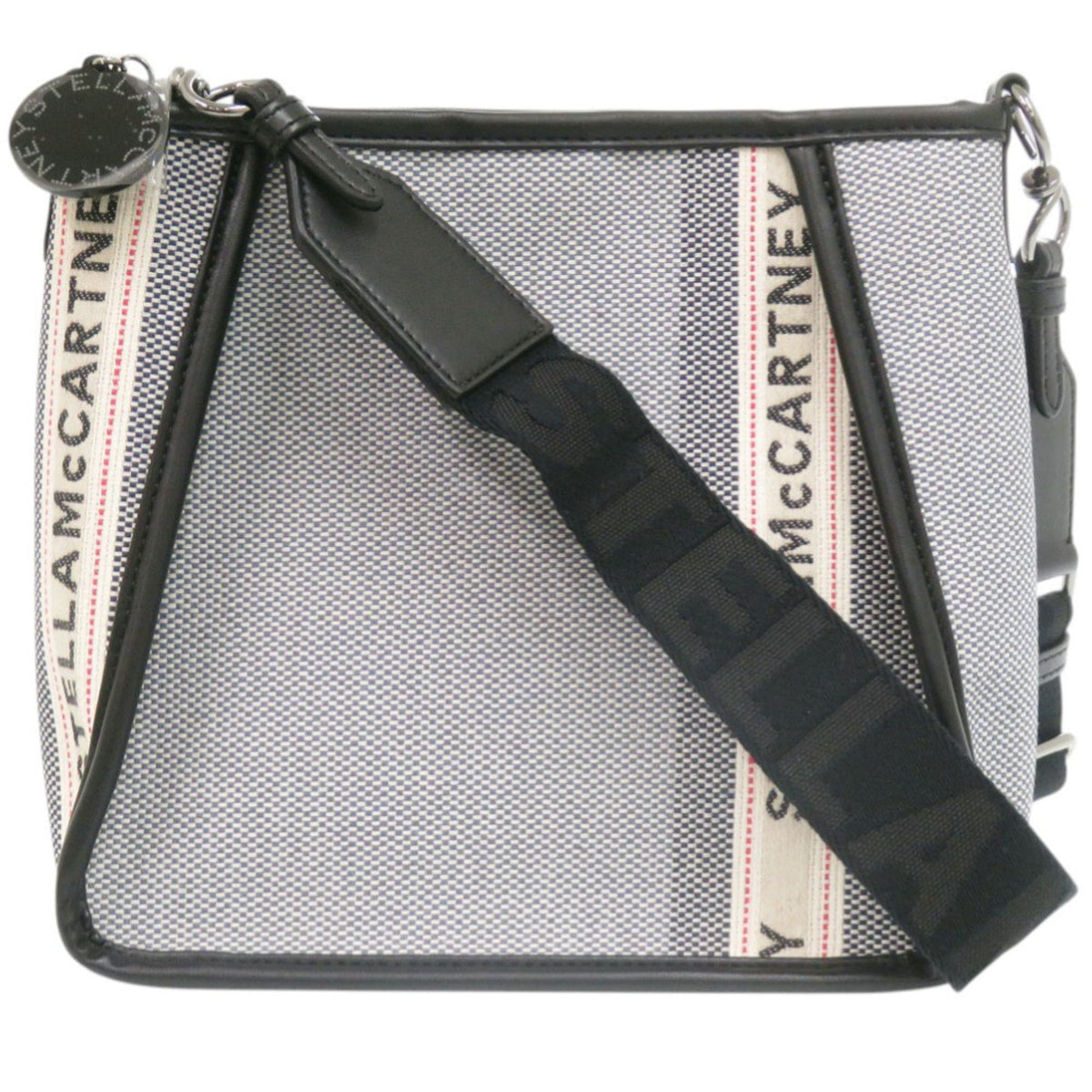Stella Mccartney Gray Canvas Shoulder Bag (Pre-Owned)