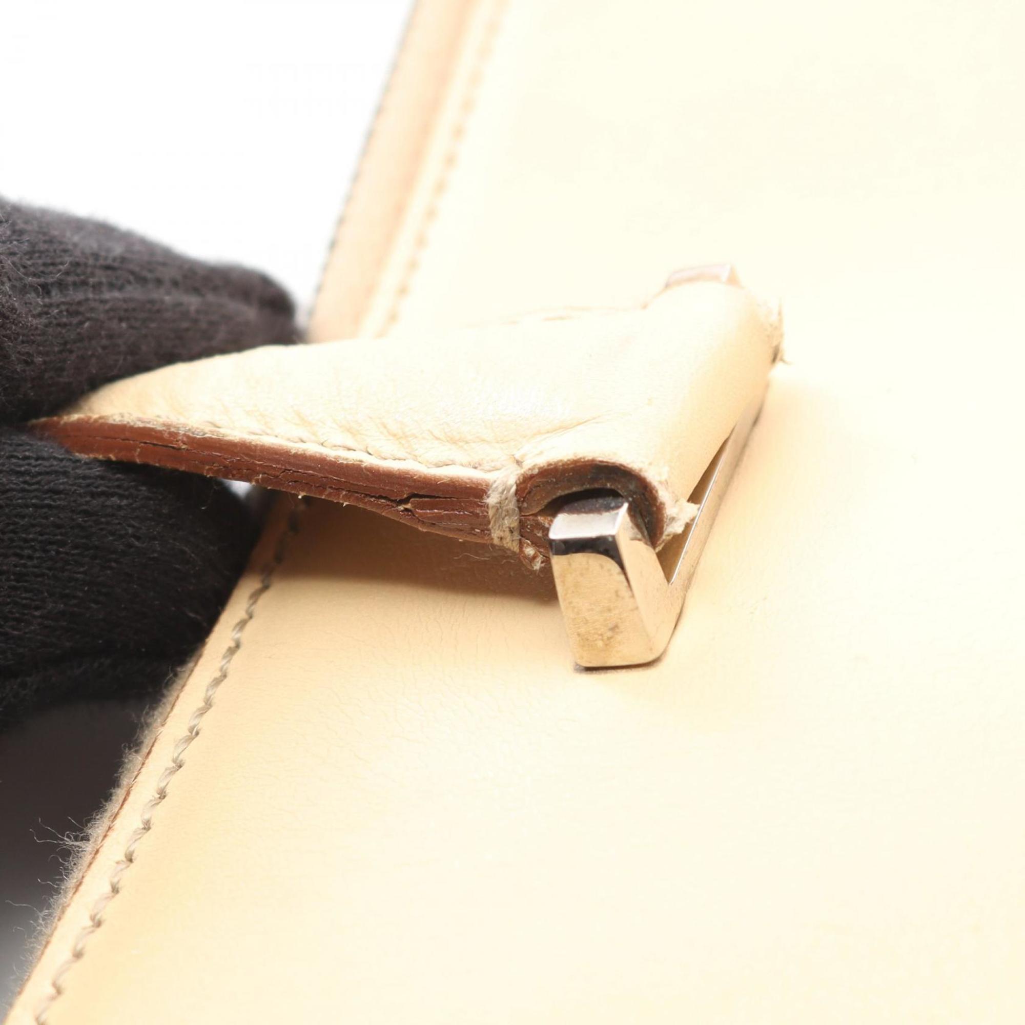 Salvatore Ferragamo Beige Leather Tote Bag (Pre-Owned)