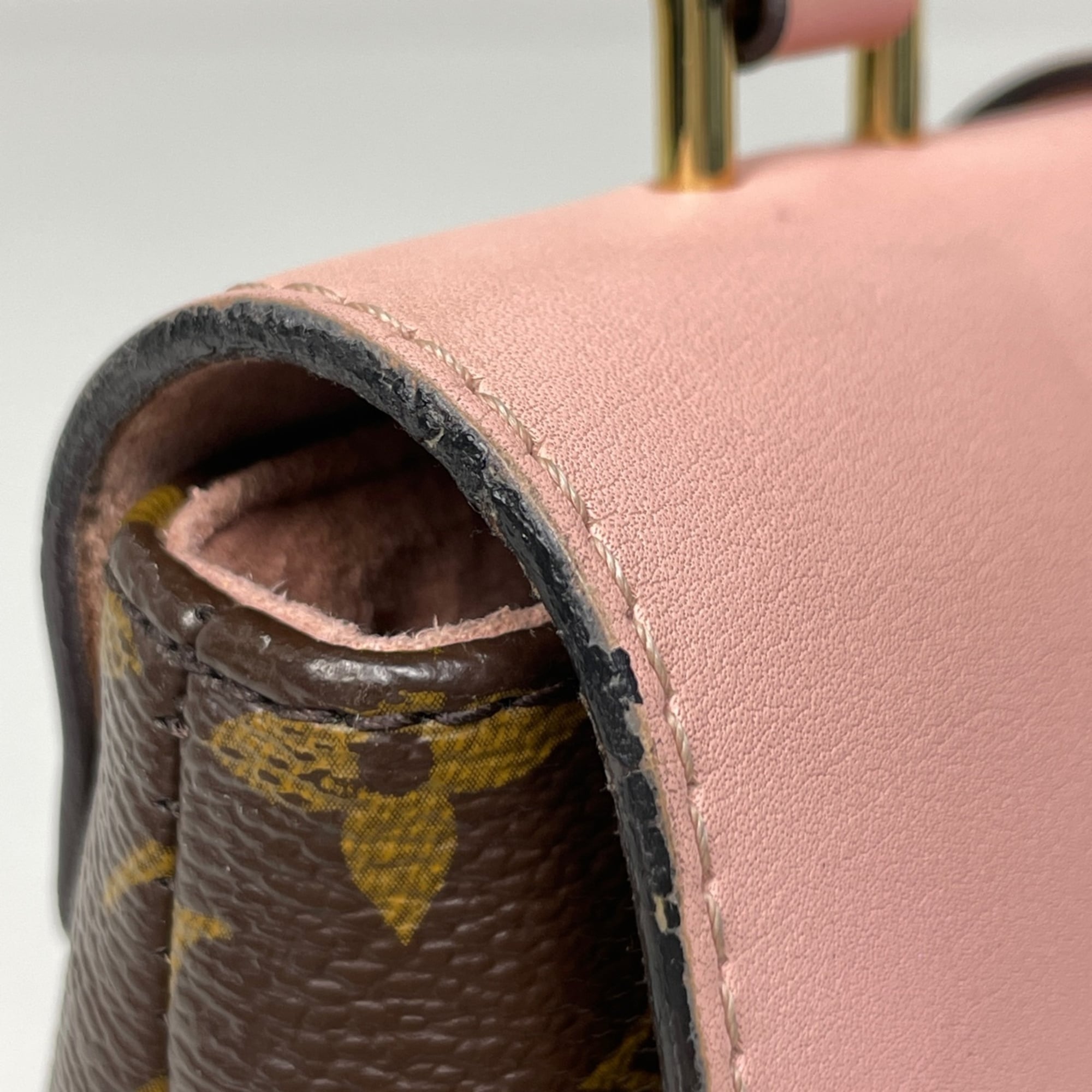 Louis Vuitton Monogram Brown Monogram Pink Rose Poudre Monogram Handbag (Pre-Owned)