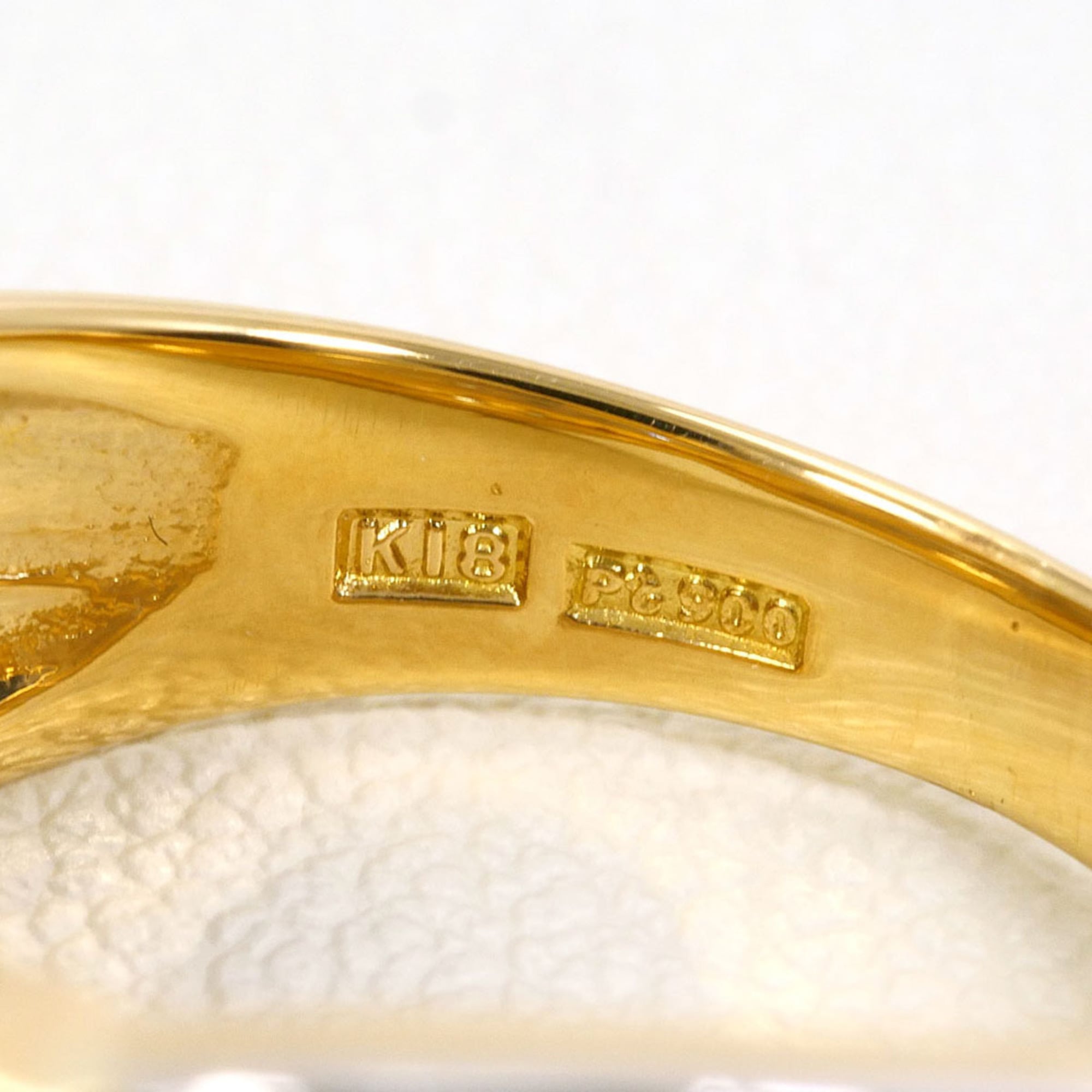 Unbranded Platinum Yellow Gold Yellow Gold (18K) Platinum 900 Band Ring (Pre-Owned)