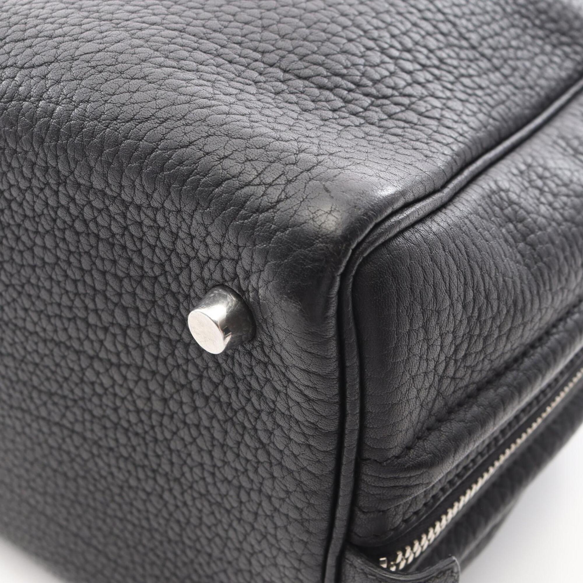 Hermes Black Fjord Leather Handbag (Pre-Owned)