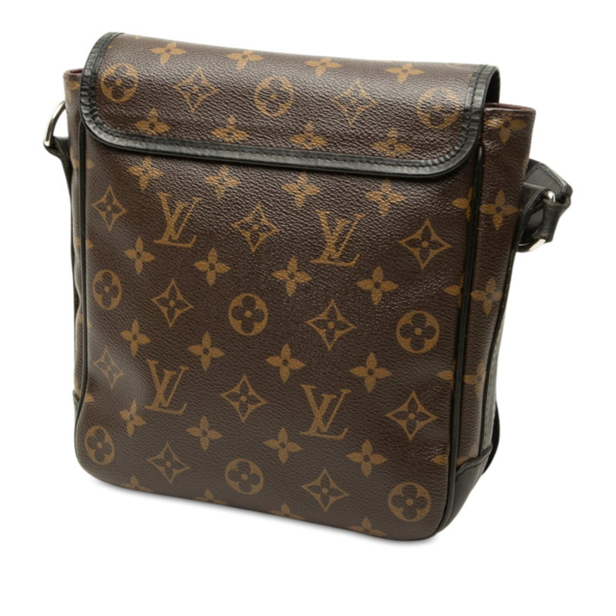 Louis Vuitton Black Brown Pvc Leather Shoulder Bag (Pre-Owned)