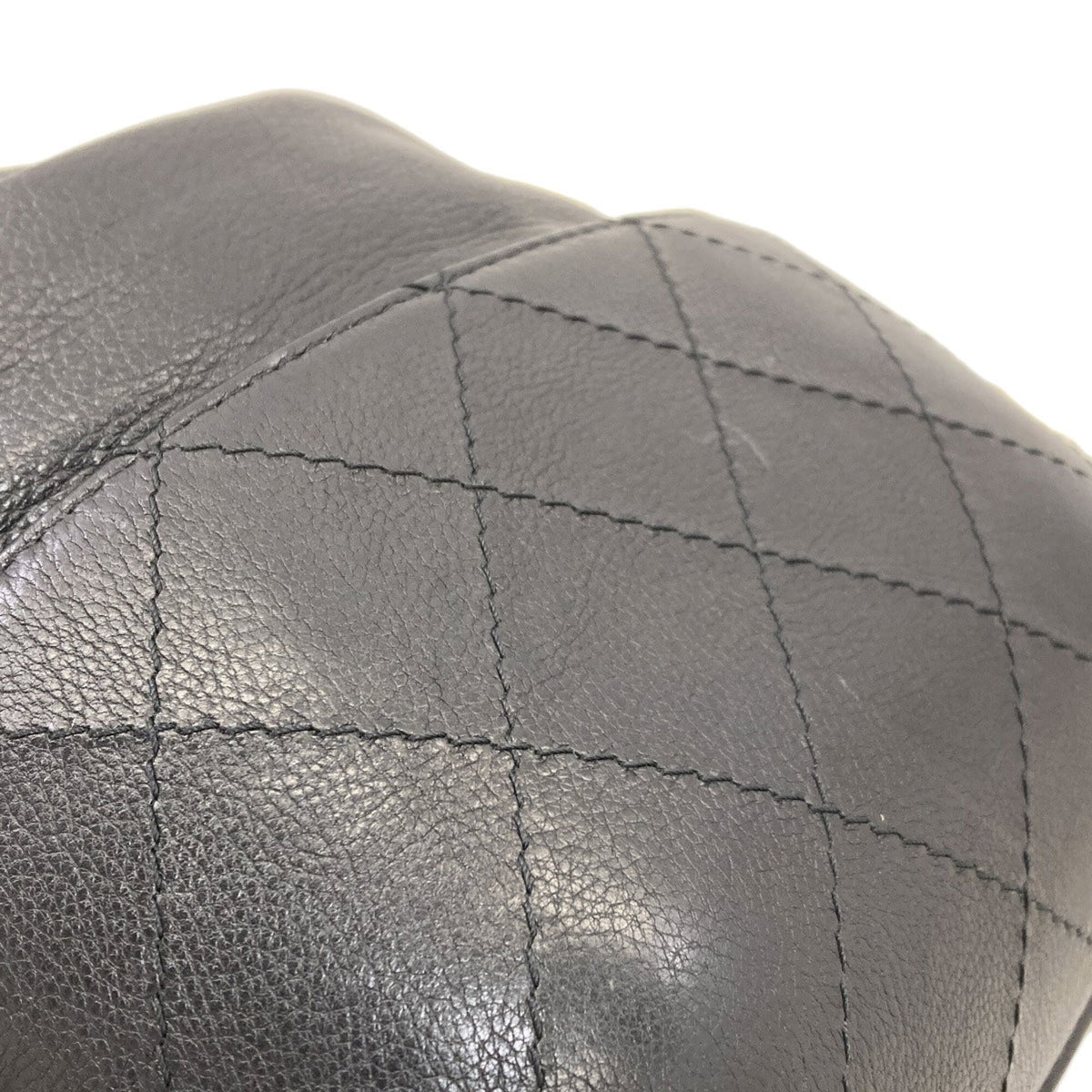 Chanel Gabriel Black Leather Shoulder Bag (Pre-Owned)