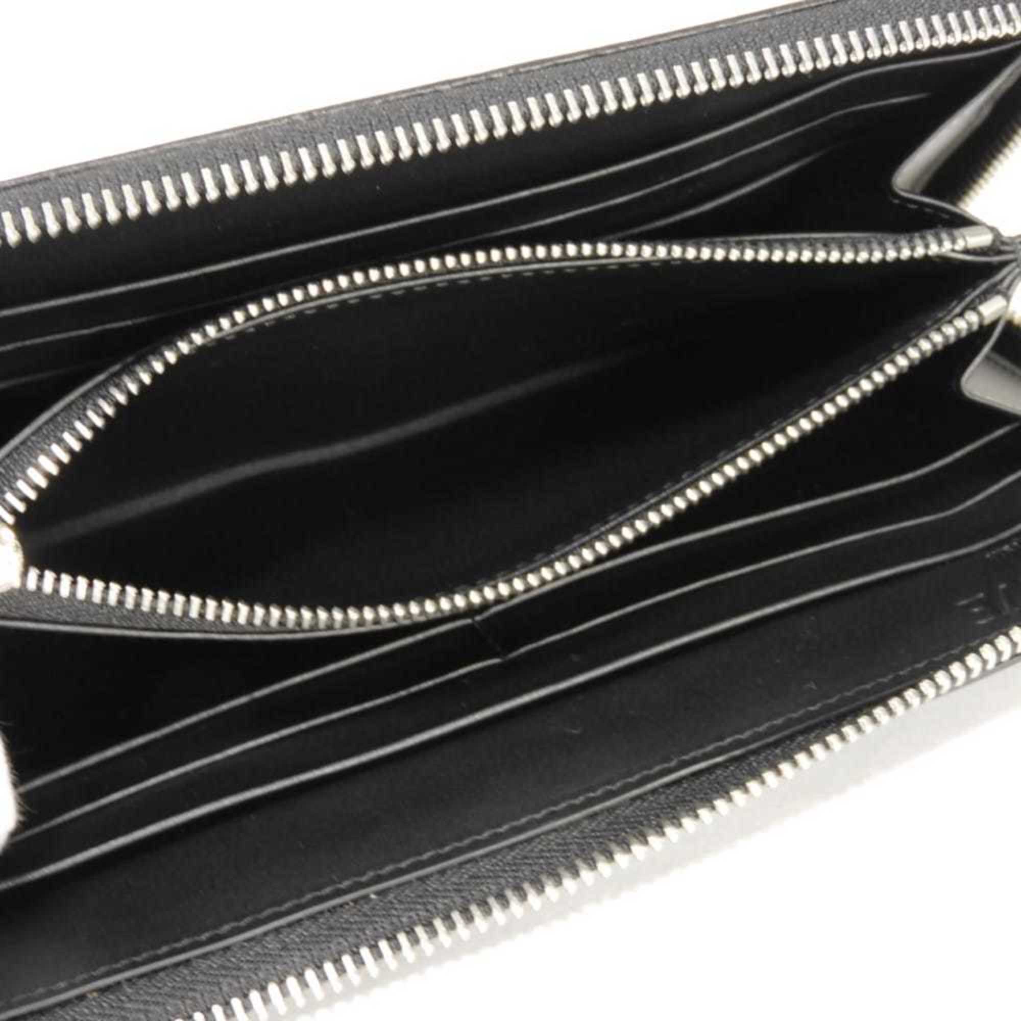 Loewe Black Leather Long Wallet (Bi-Fold) (Pre-Owned)