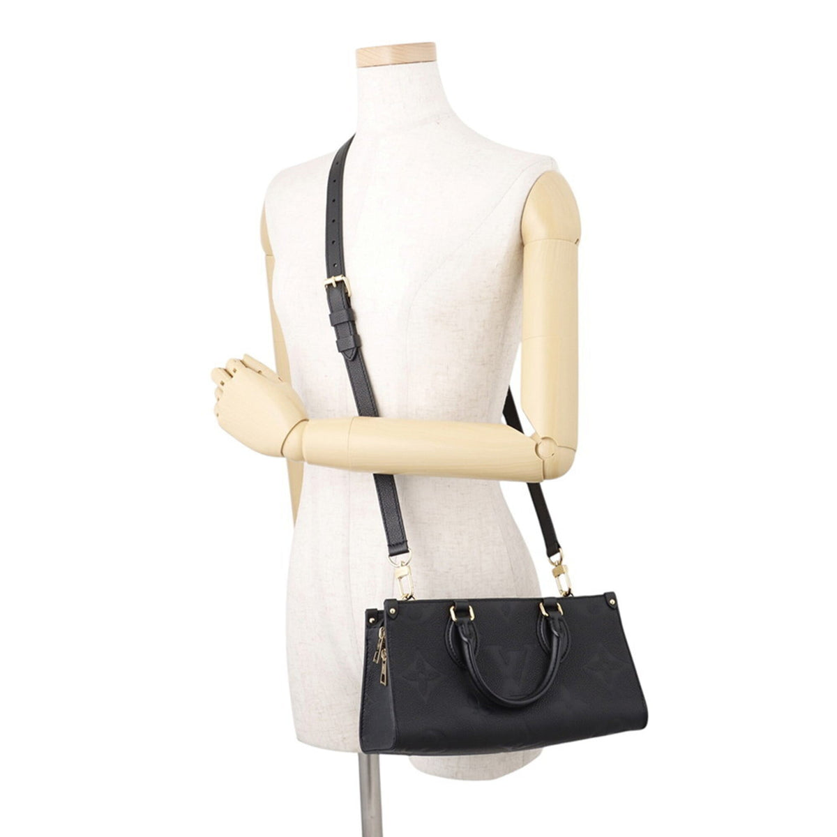 Louis Vuitton Black Monogram Noir Monogram Empreinte Handbag (Pre-Owned)