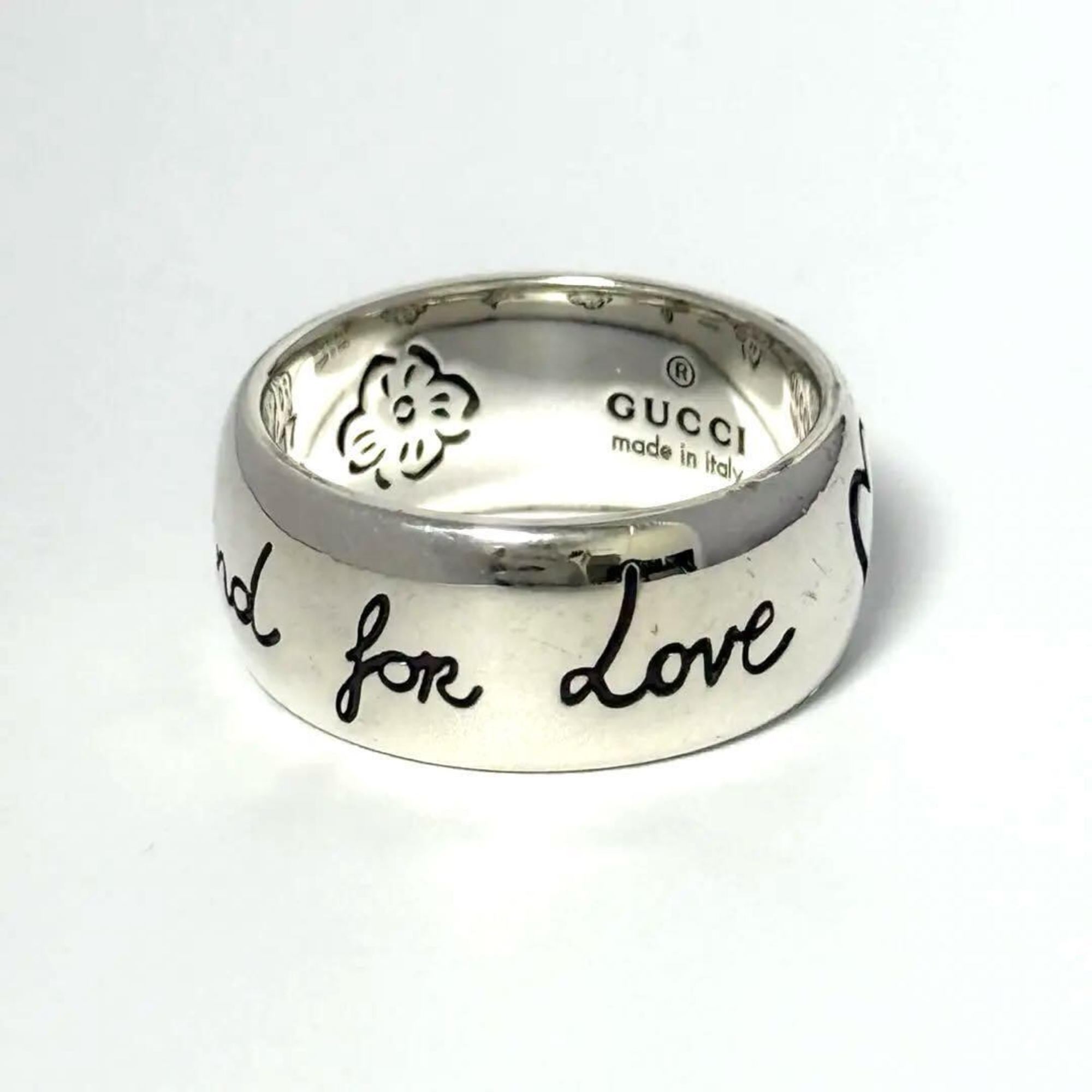 Gucci Silver 925 Band Ring (Pre-Owned)