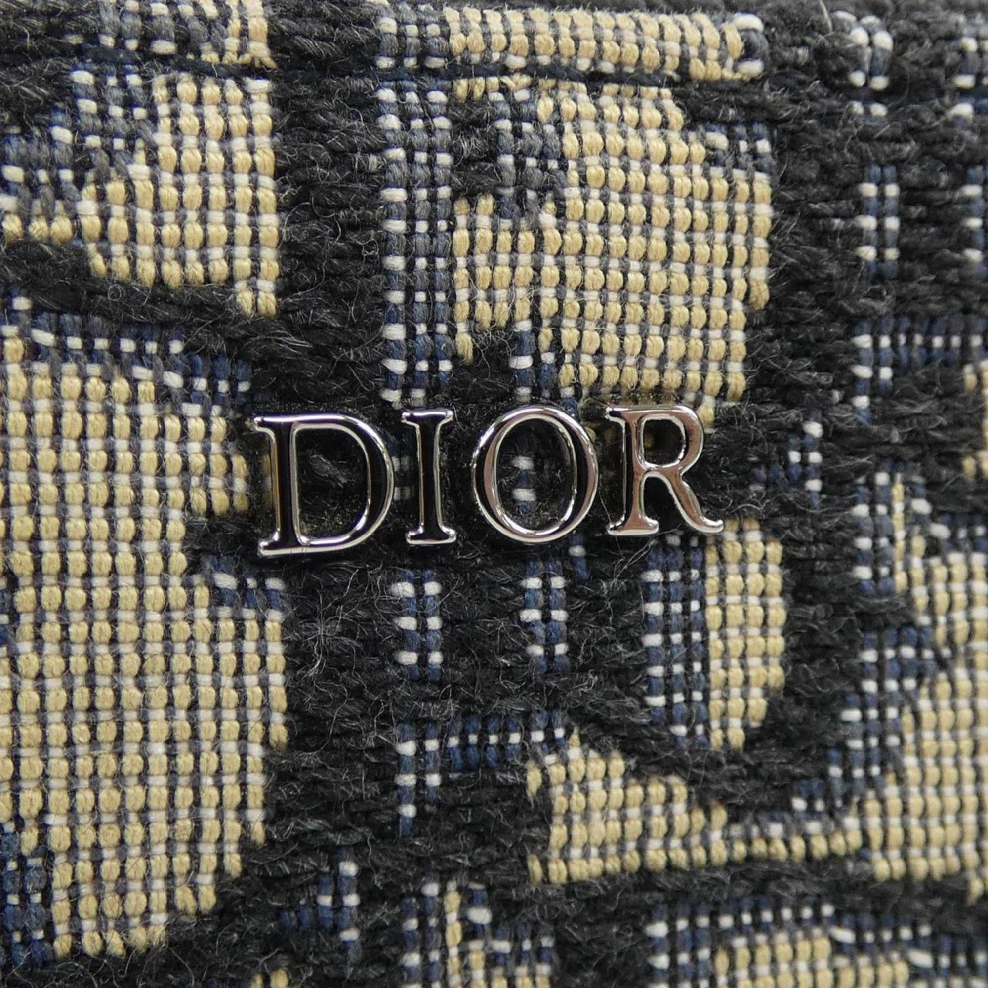Christian Dior Beige Navy Handbag (Pre-Owned)