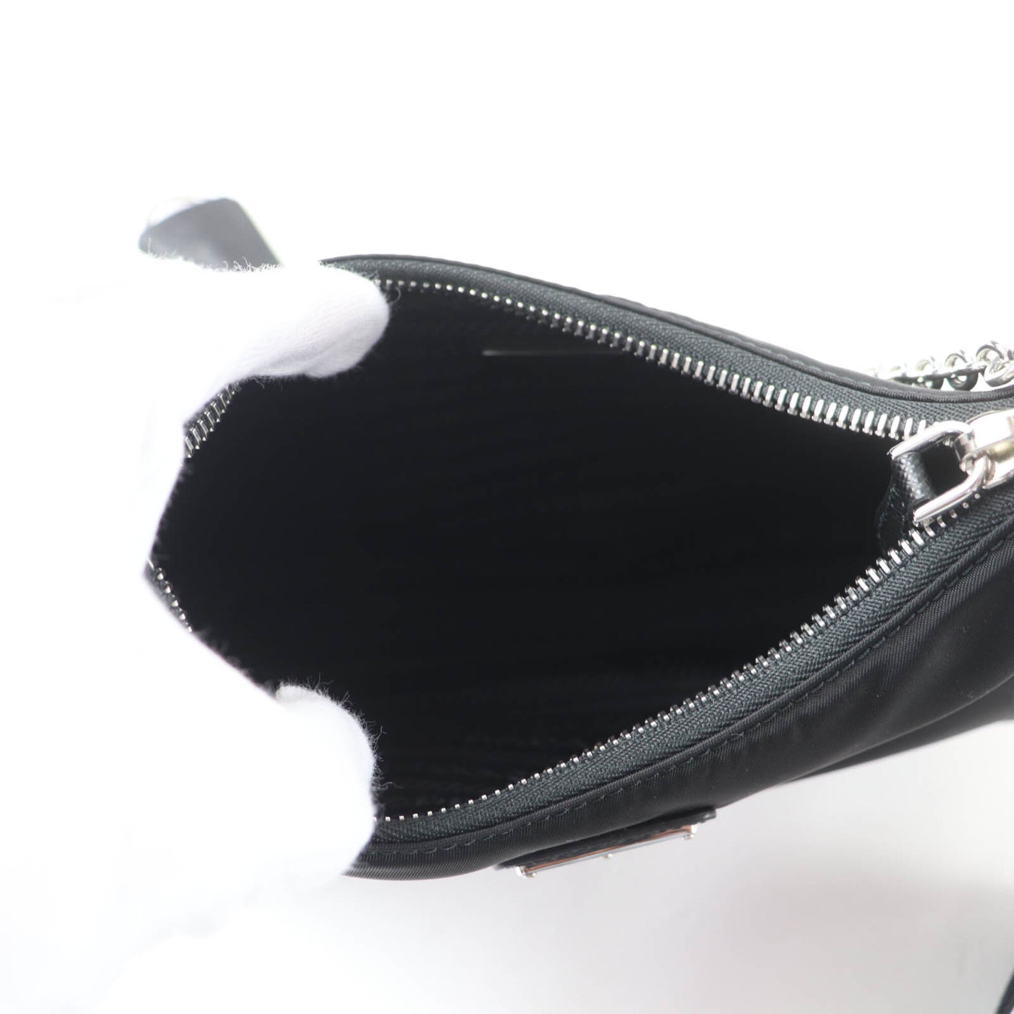 Prada Black Handbag Pouch Shoulder Bag (Pre-Owned)