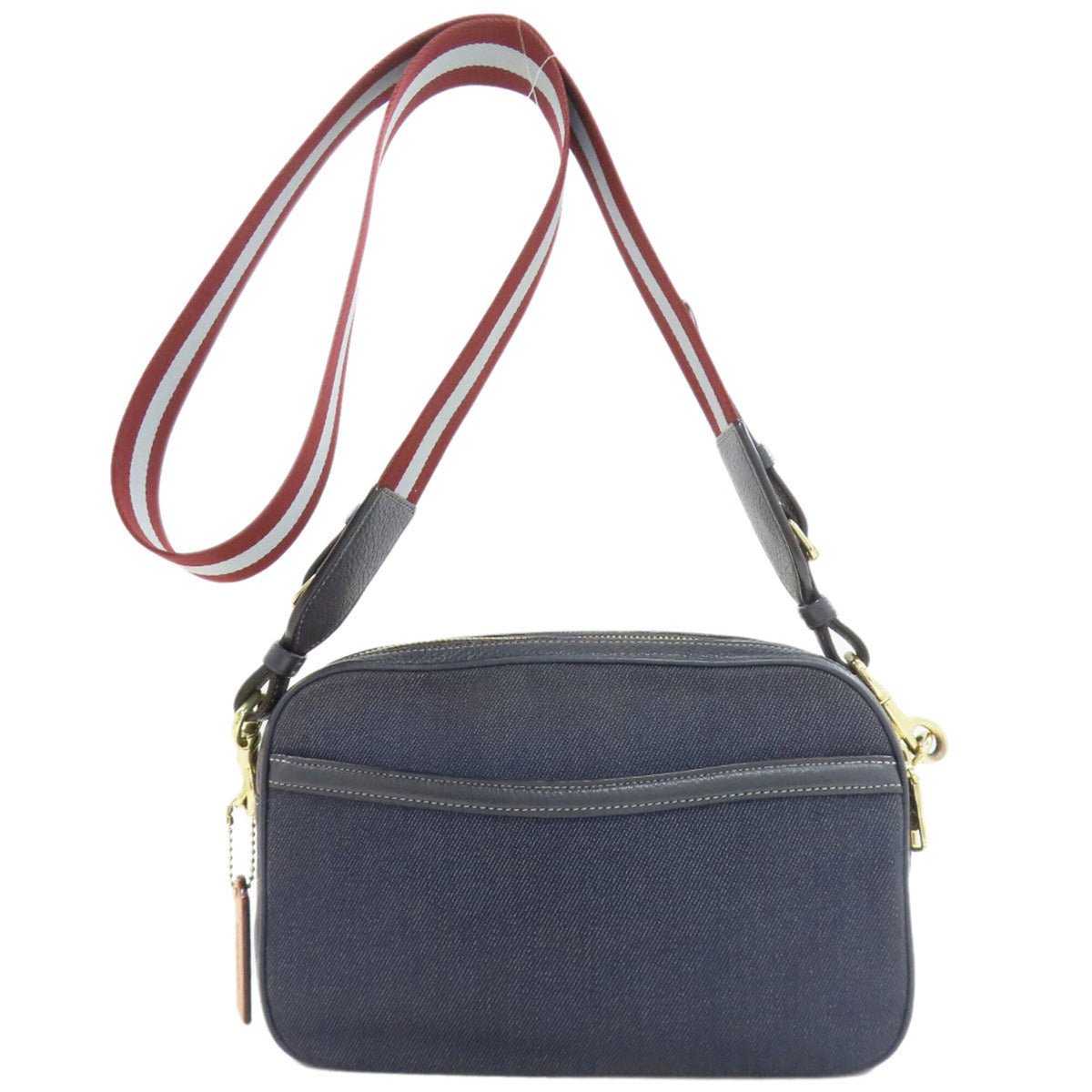 Coach Navy Denim Shoulder Bag (Pre-Owned)