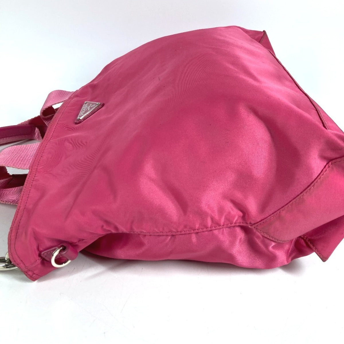 Prada Pink Nylon Handbag Shoulder Bag Tote Bag (Pre-Owned)