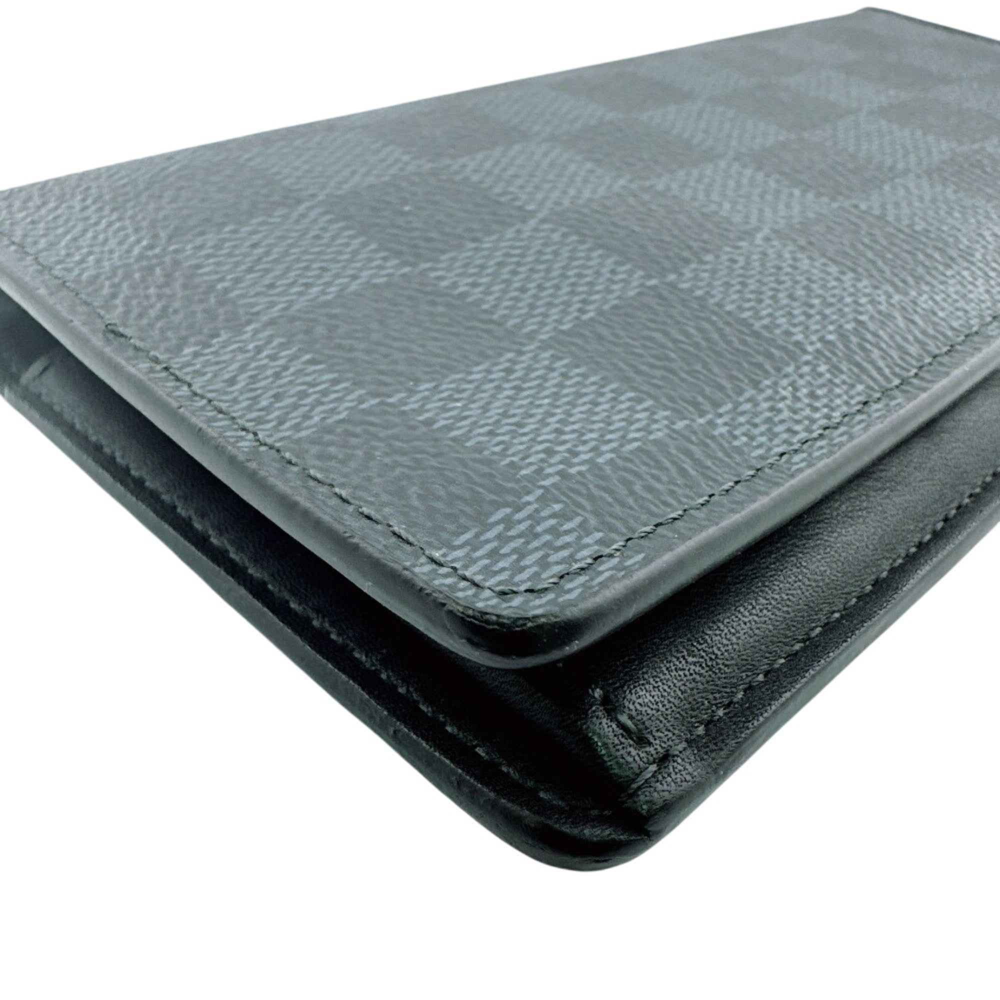 Louis Vuitton Black Damier Graphite Long Wallet (Bi-Fold) (Pre-Owned)