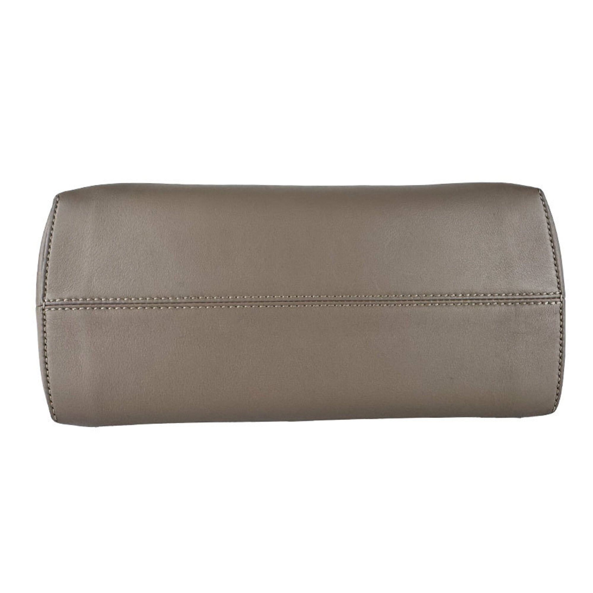 Fendi Grayish Leather Shoulder Bag (Pre-Owned)