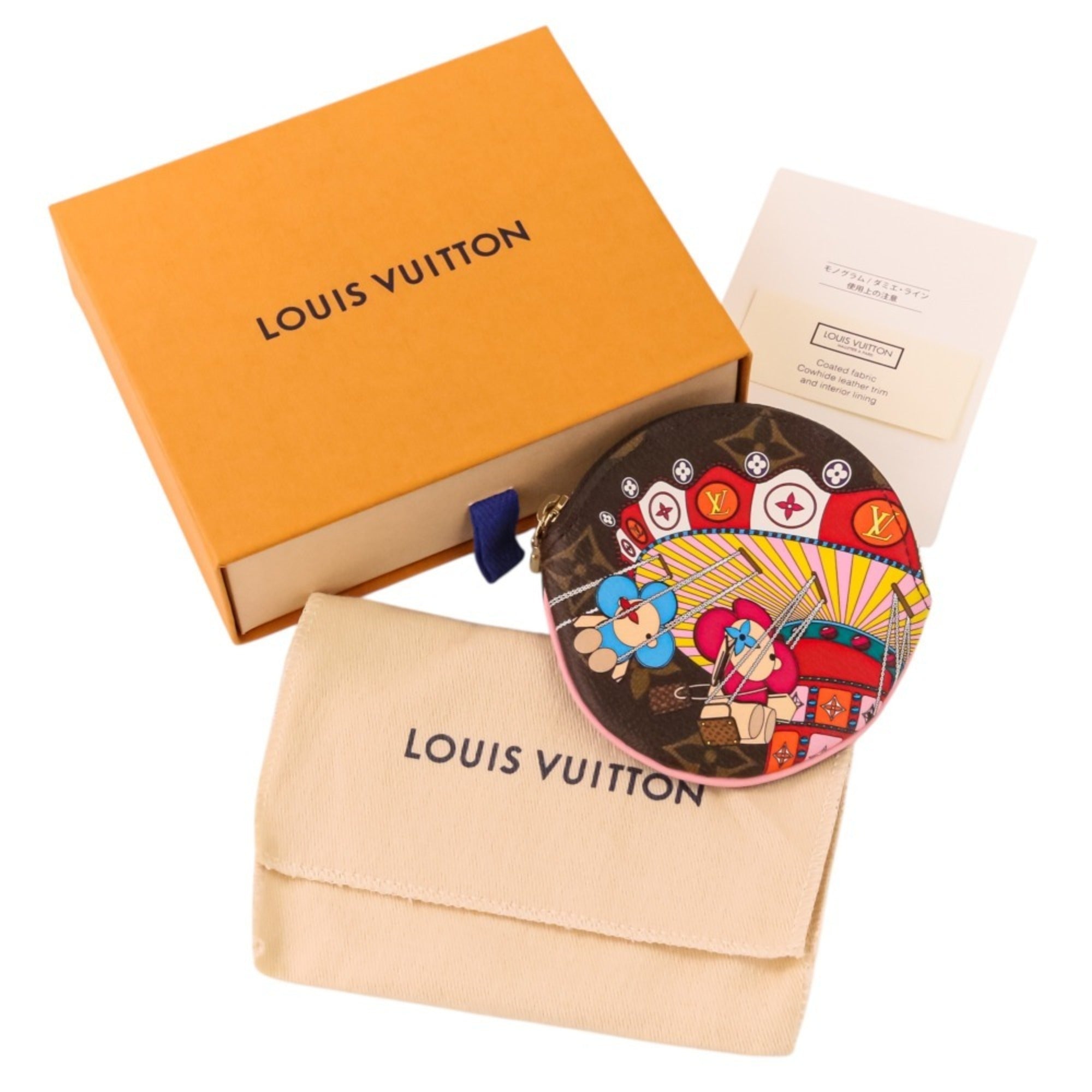 Louis Vuitton Monogram Brown Cotton Canvas Coin Purse/Coin Case (Pre-Owned)