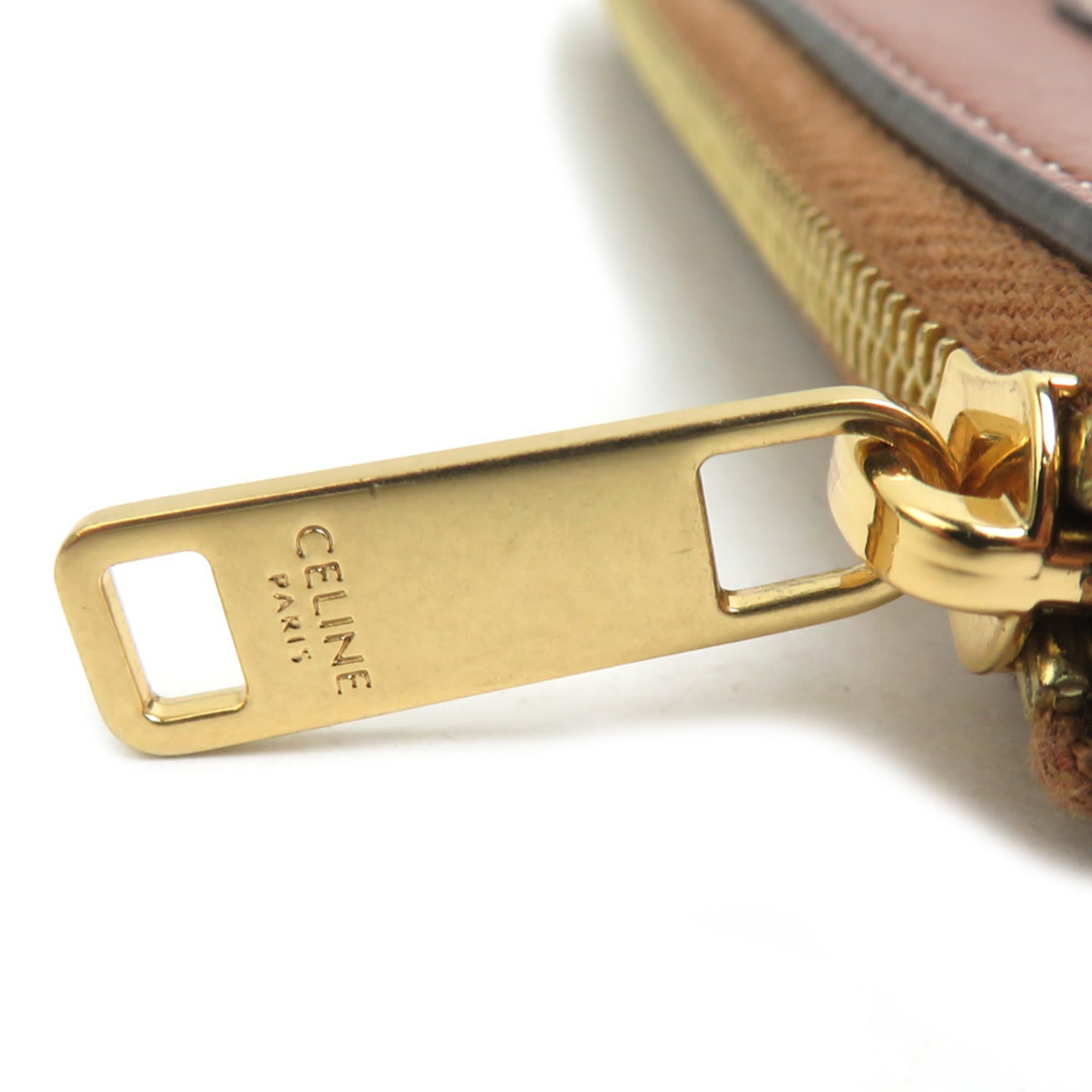 Celine Brown Leather Coin Purse/Coin Case (Pre-Owned)