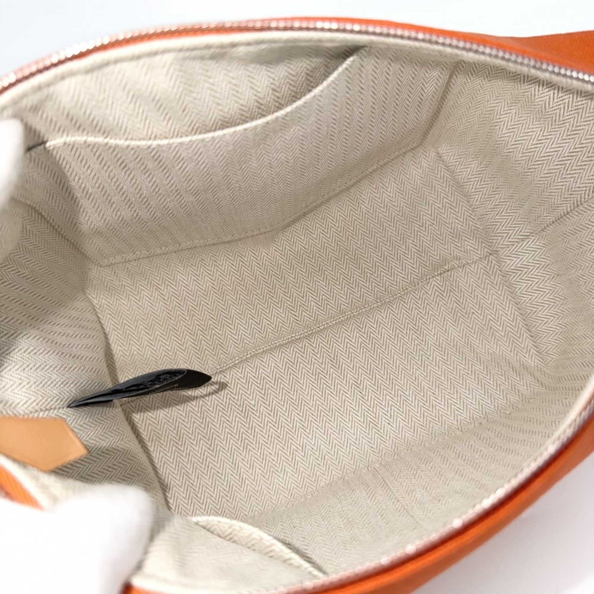 Hermes Orange Cotton Handbag Pouch (Pre-Owned)