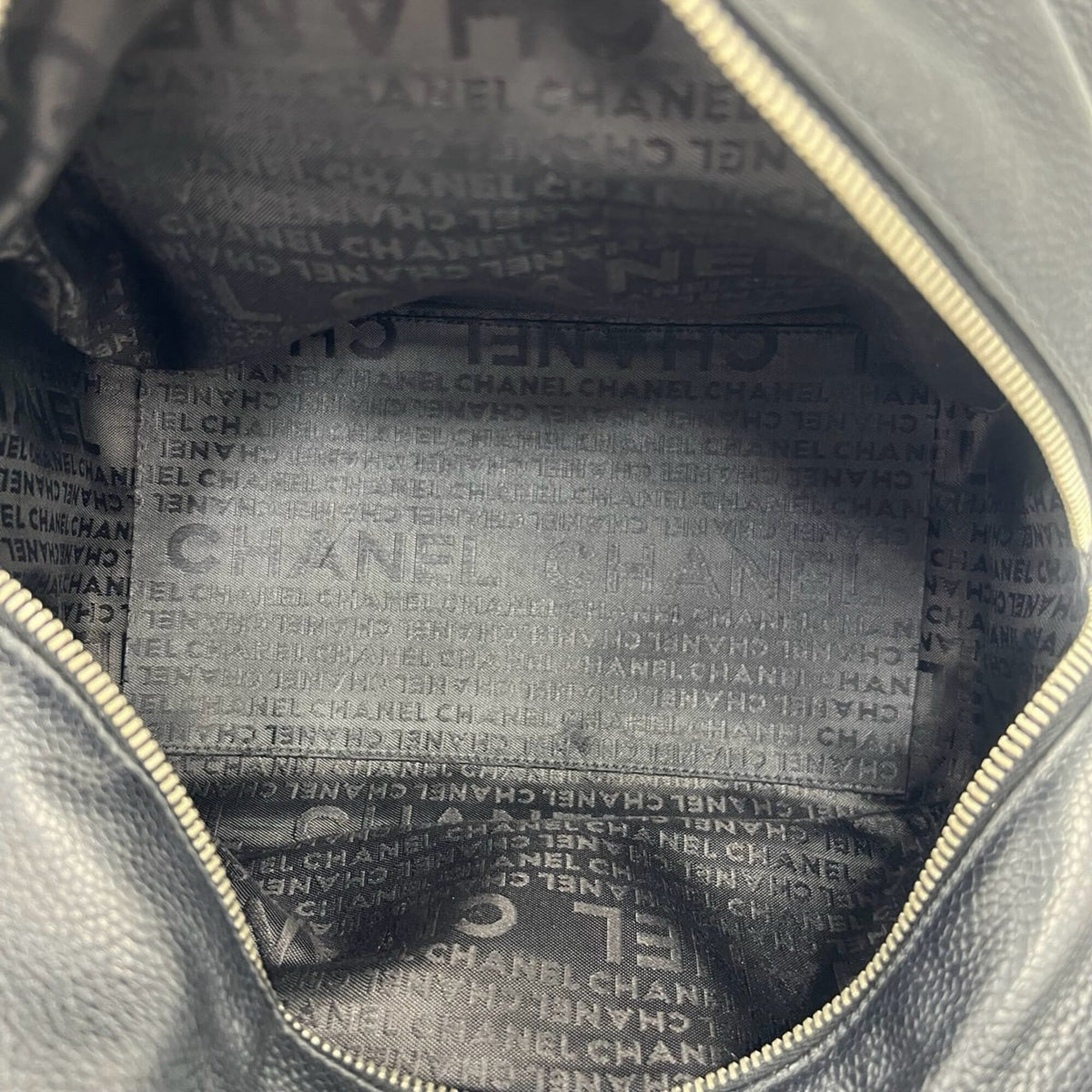 Chanel Black Leather Boston Bag Handbag Tote Bag (Pre-Owned)