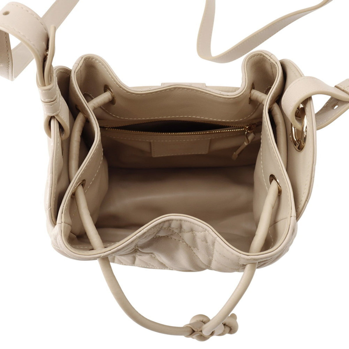 Christian Dior Beige Leather Shoulder Bag (Pre-Owned)