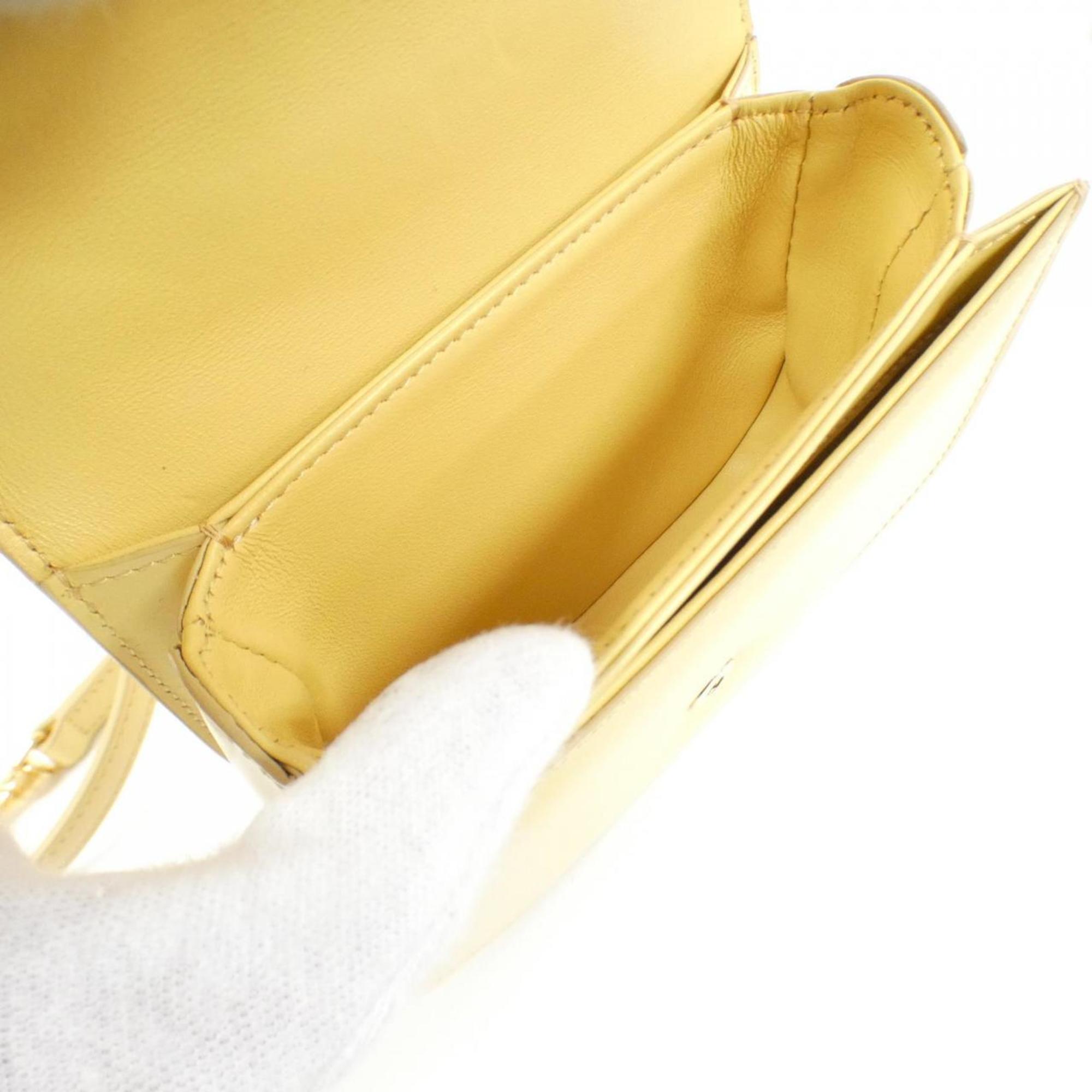 Celine Gold Leather Shoulder Bag (Pre-Owned)