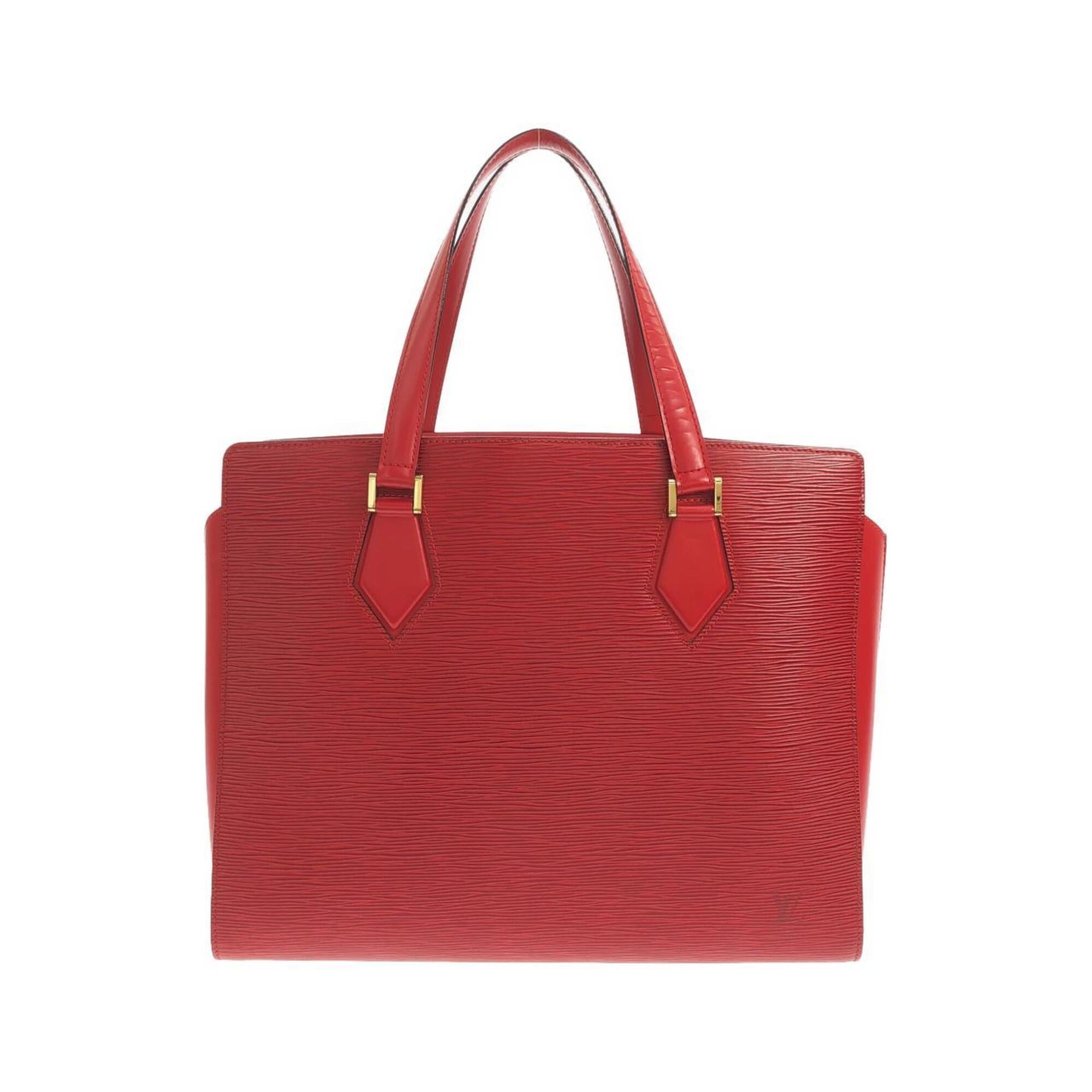 Louis Vuitton Red Color Leather Shoulder Bag (Pre-Owned)