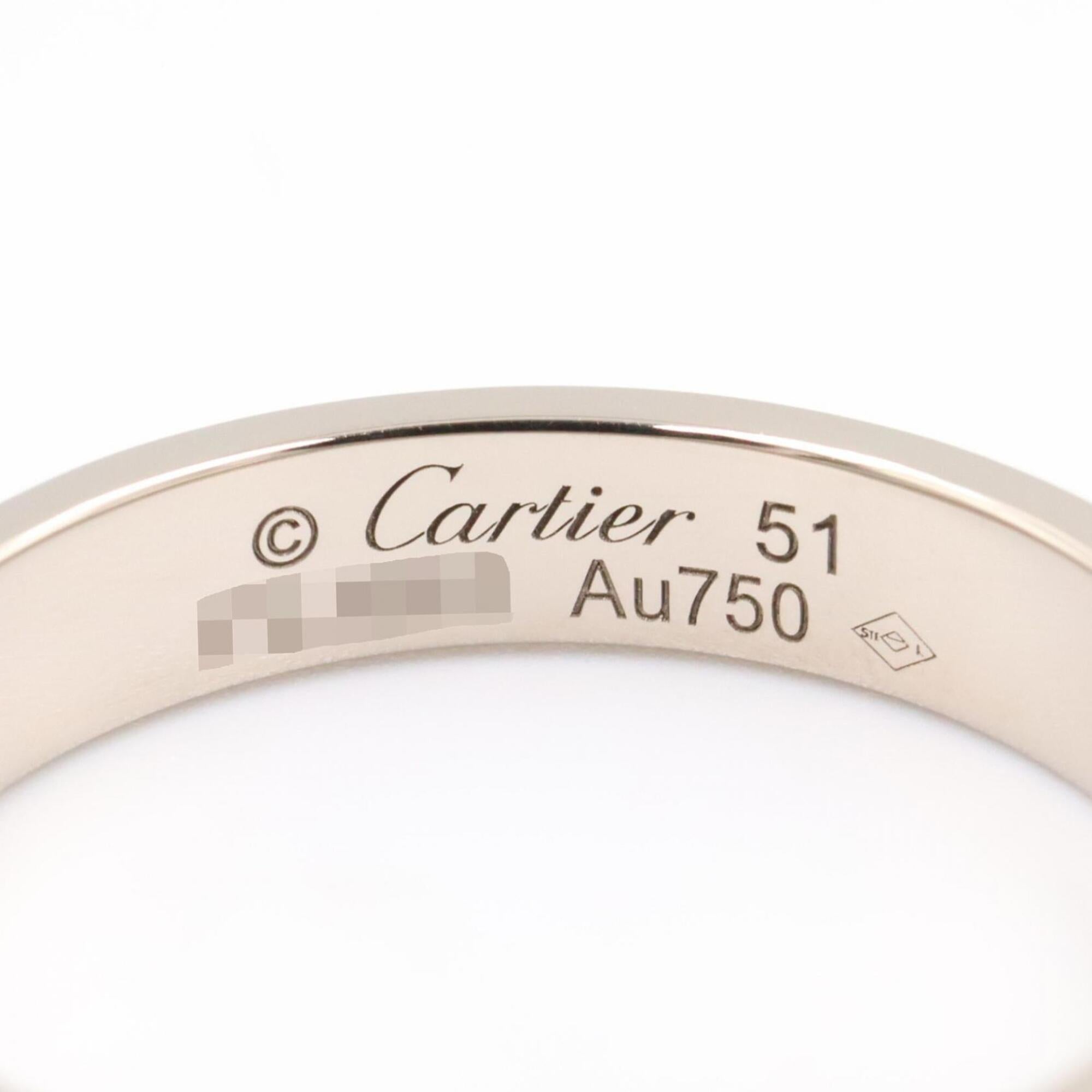 Cartier Silver White Gold (18K) Band Ring (Pre-Owned)