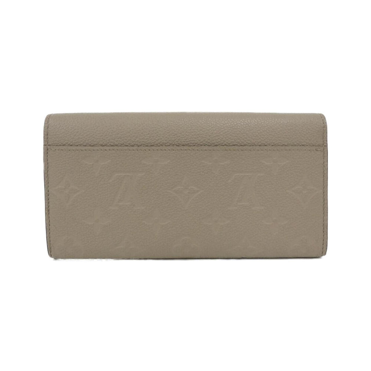 Louis Vuitton Monogram Empreinte Beige Tourterelle Leather Long Wallet (Bi-Fold) (Pre-Owned)