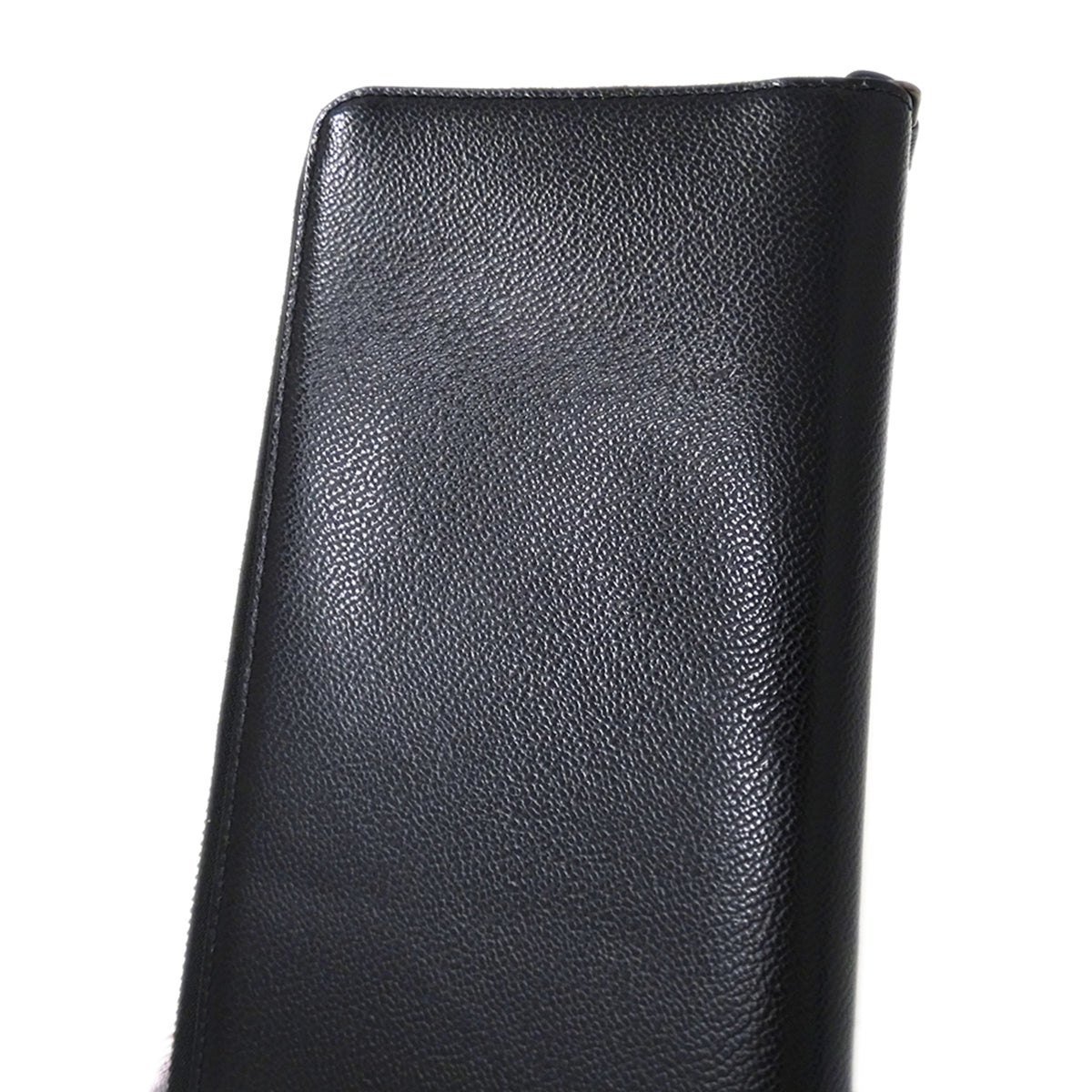 Prada Black Leather Long Bill Wallet (Bi-Fold) (Pre-Owned)