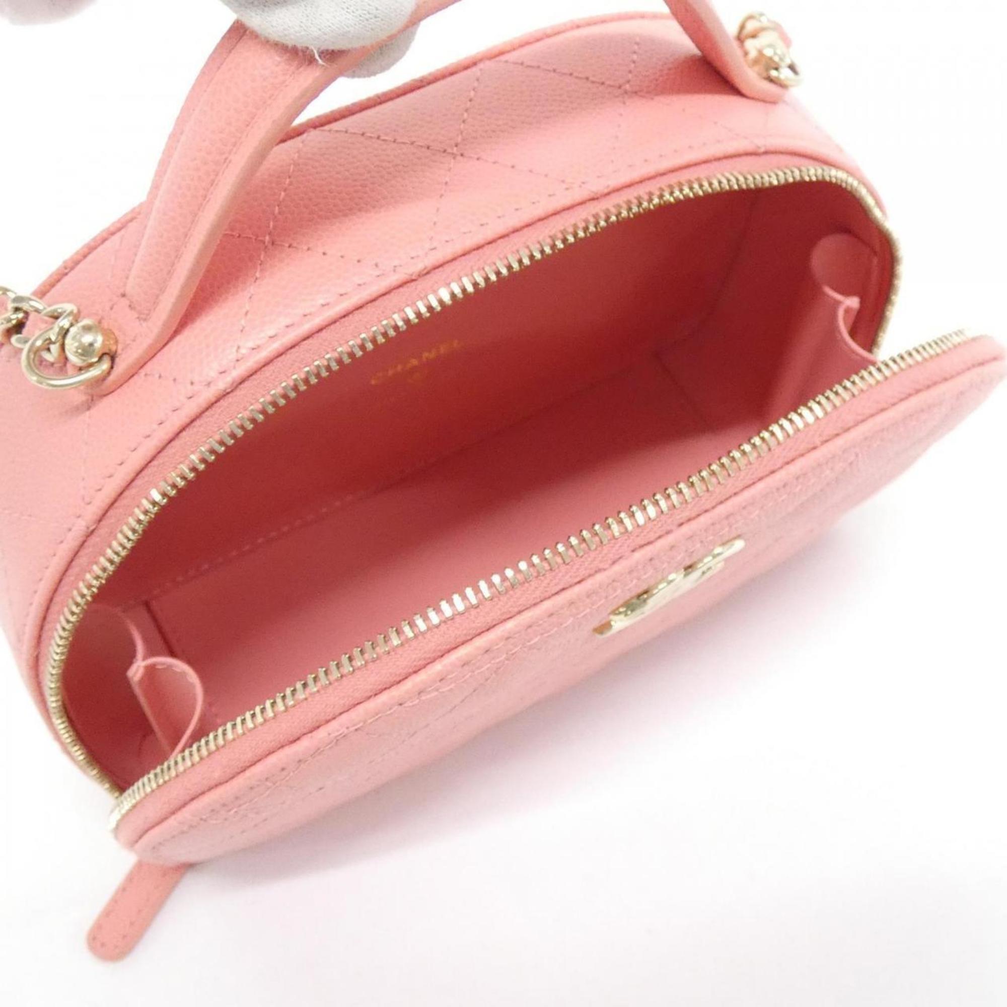 Chanel Pink Grained Calfskin Handbag (Pre-Owned)