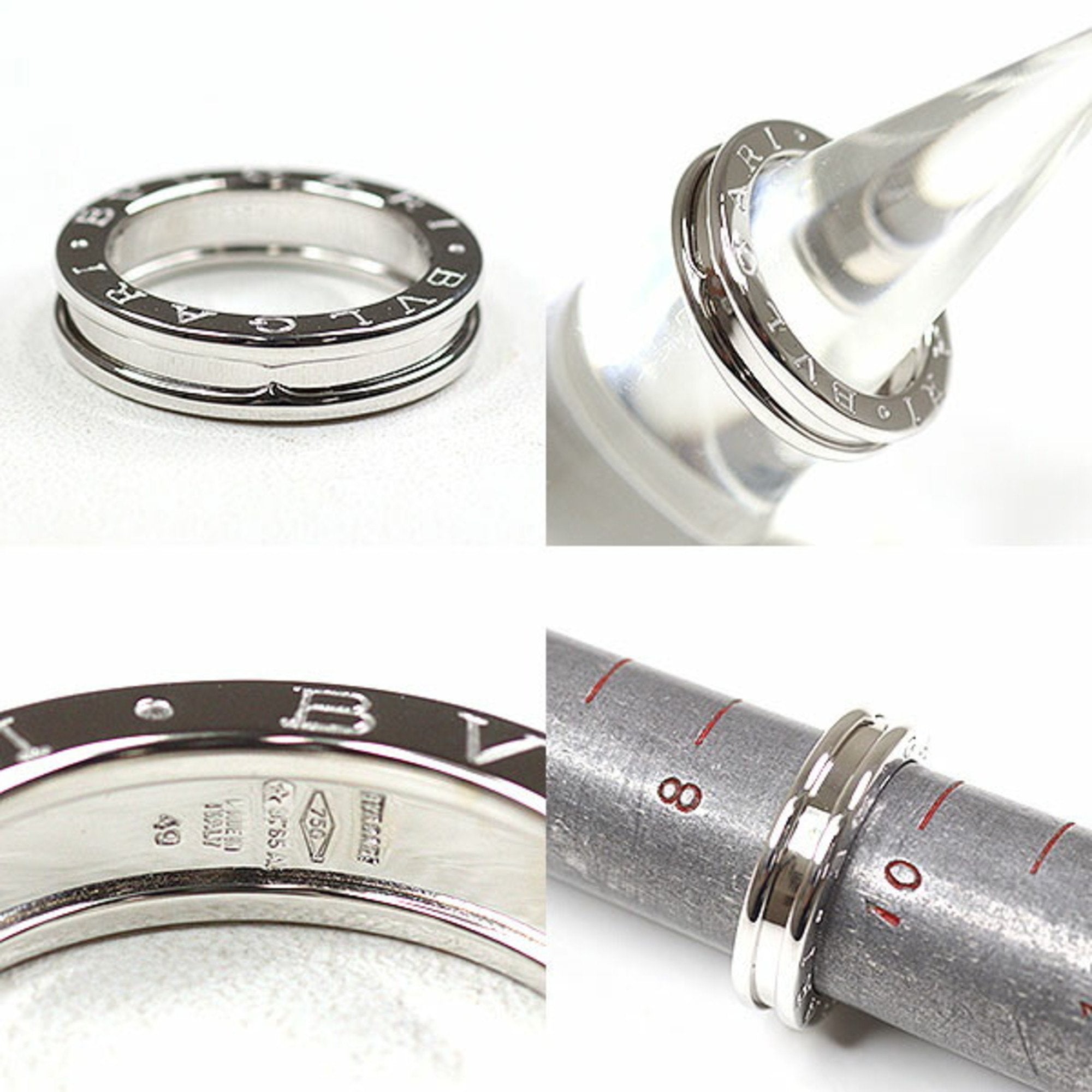 Bvlgari B.Zero1 Silver White Gold (18K) Band Ring (Pre-Owned)