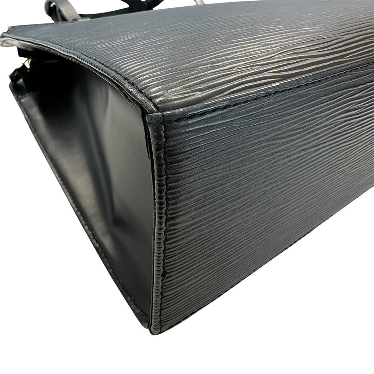 Louis Vuitton Black Noir Epi Leather Handbag Tote Bag (Pre-Owned)