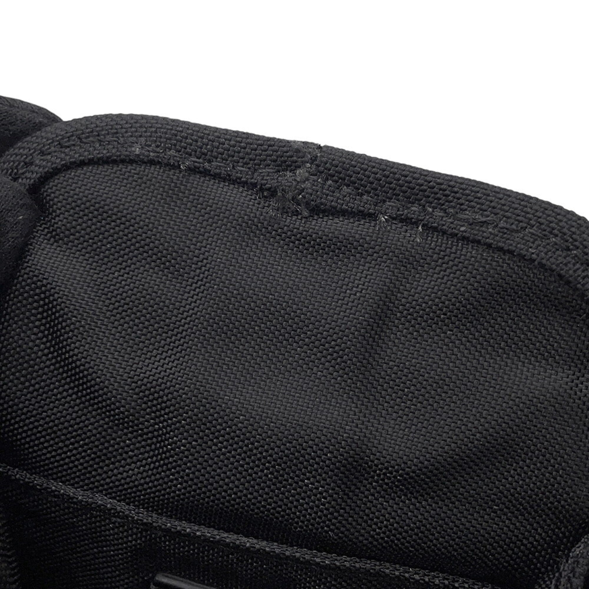 Celine Black White Canvas Leather Handbag Pochette (Pre-Owned)