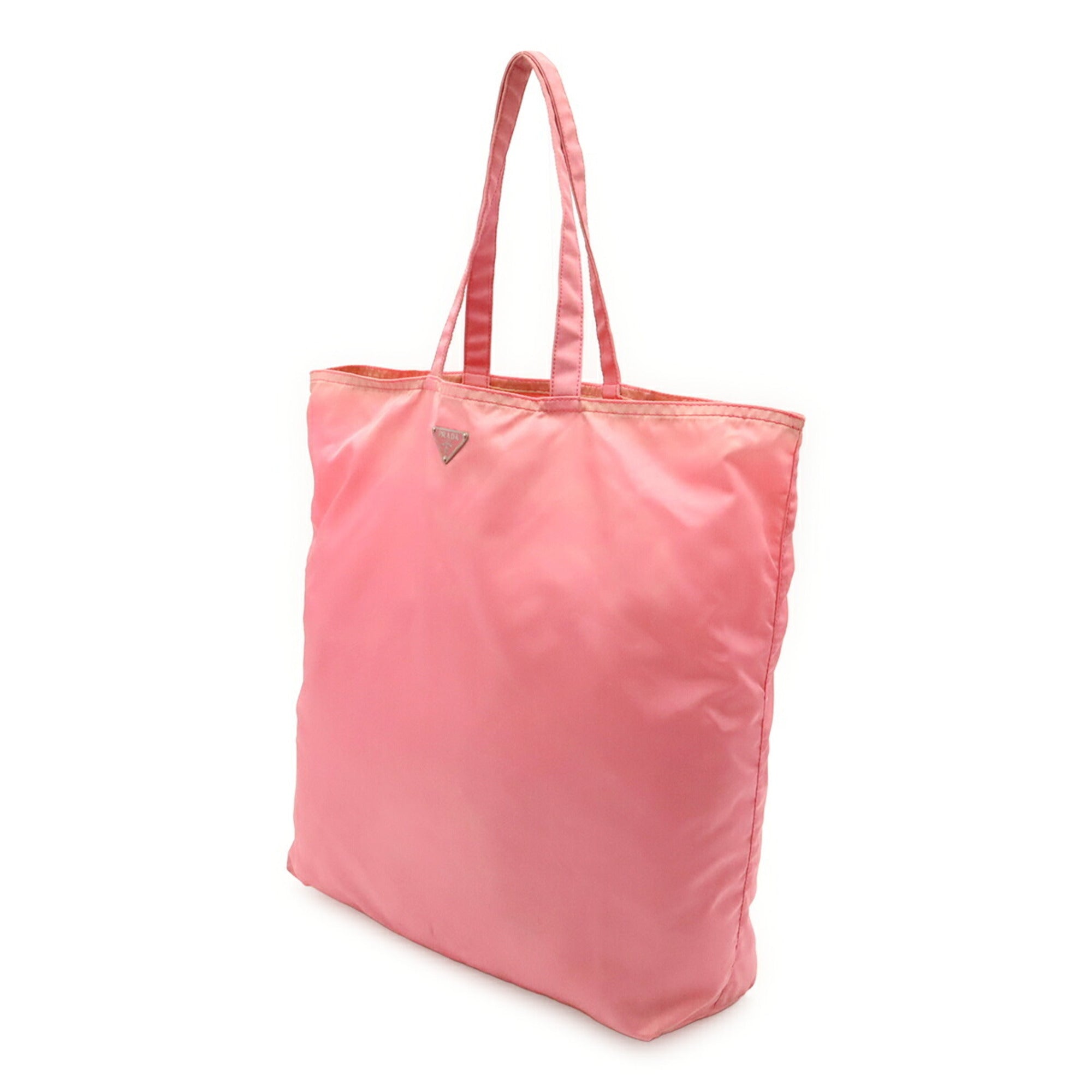 Prada Pink Nylon Shoulder Bag Tote Bag (Pre-Owned)