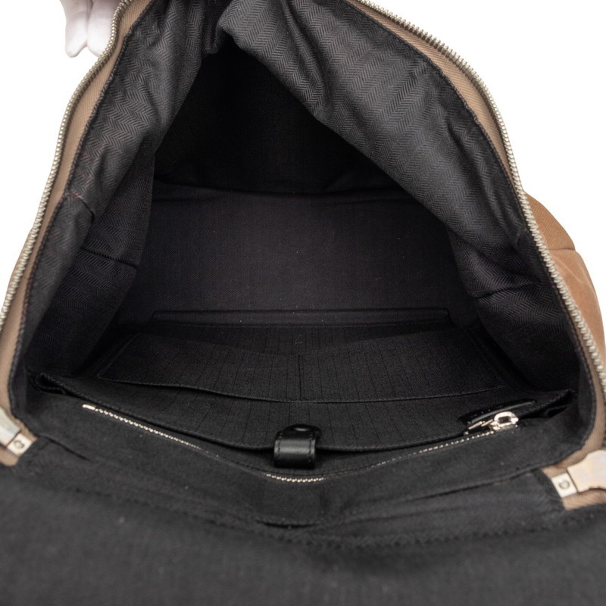 Loewe Beige Canvas Leather Backpack (Pre-Owned)