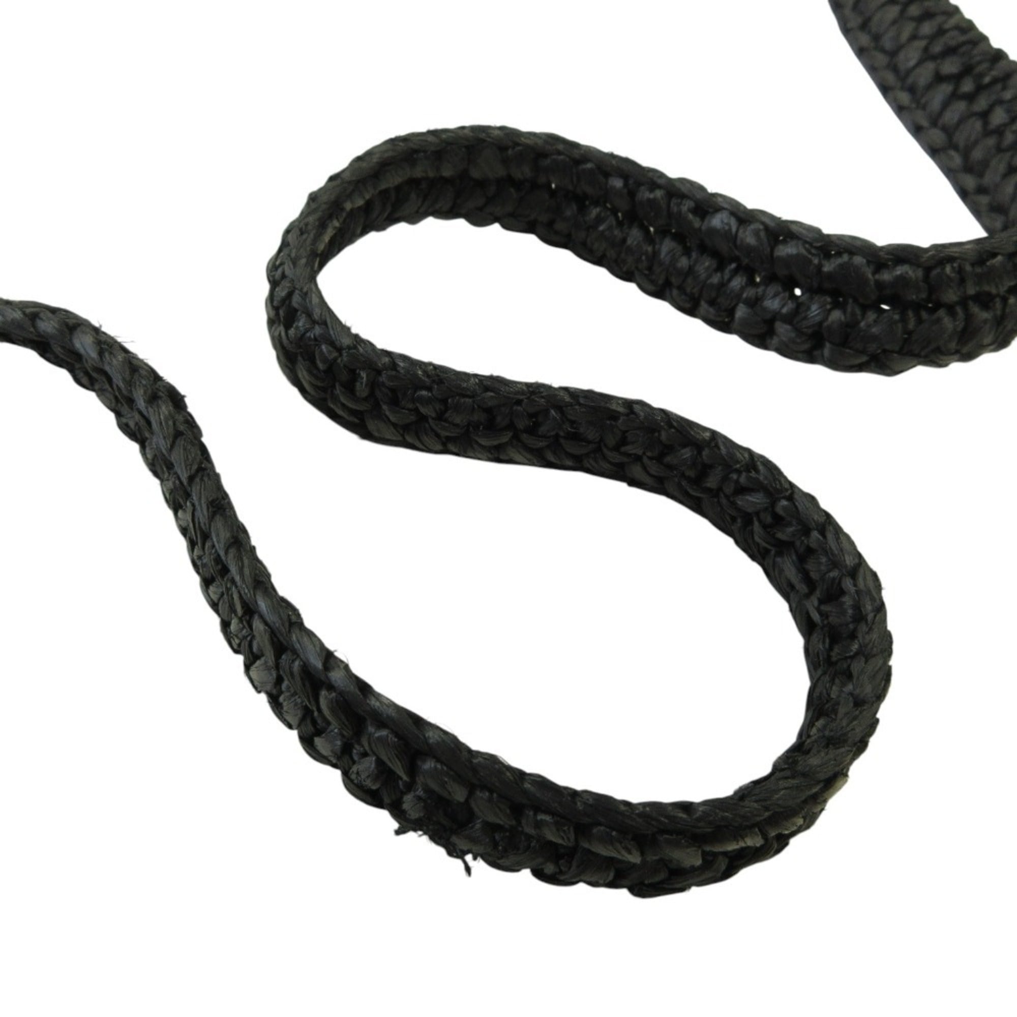 Yves Saint Laurent Black Raffia Shoulder Bag (Pre-Owned)