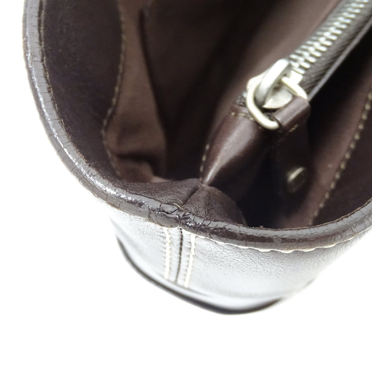 Celine Dark Brown Leather Handbag (Pre-Owned)