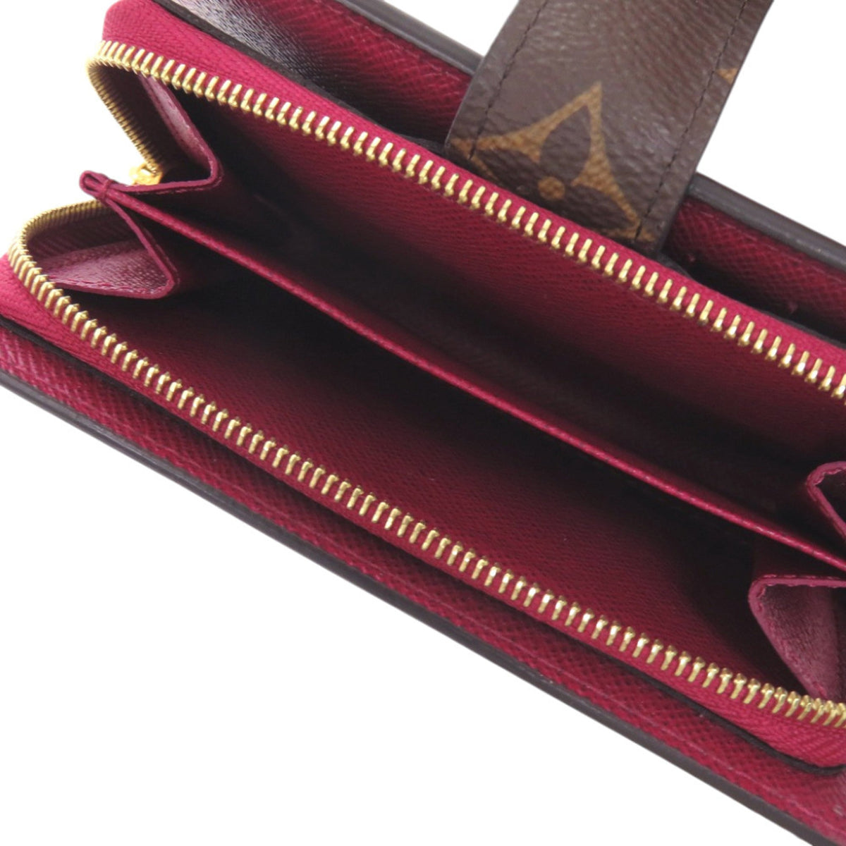 Louis Vuitton Brown Fuchsia Monogram Monogram Wallet (Bi-Fold) (Pre-Owned)