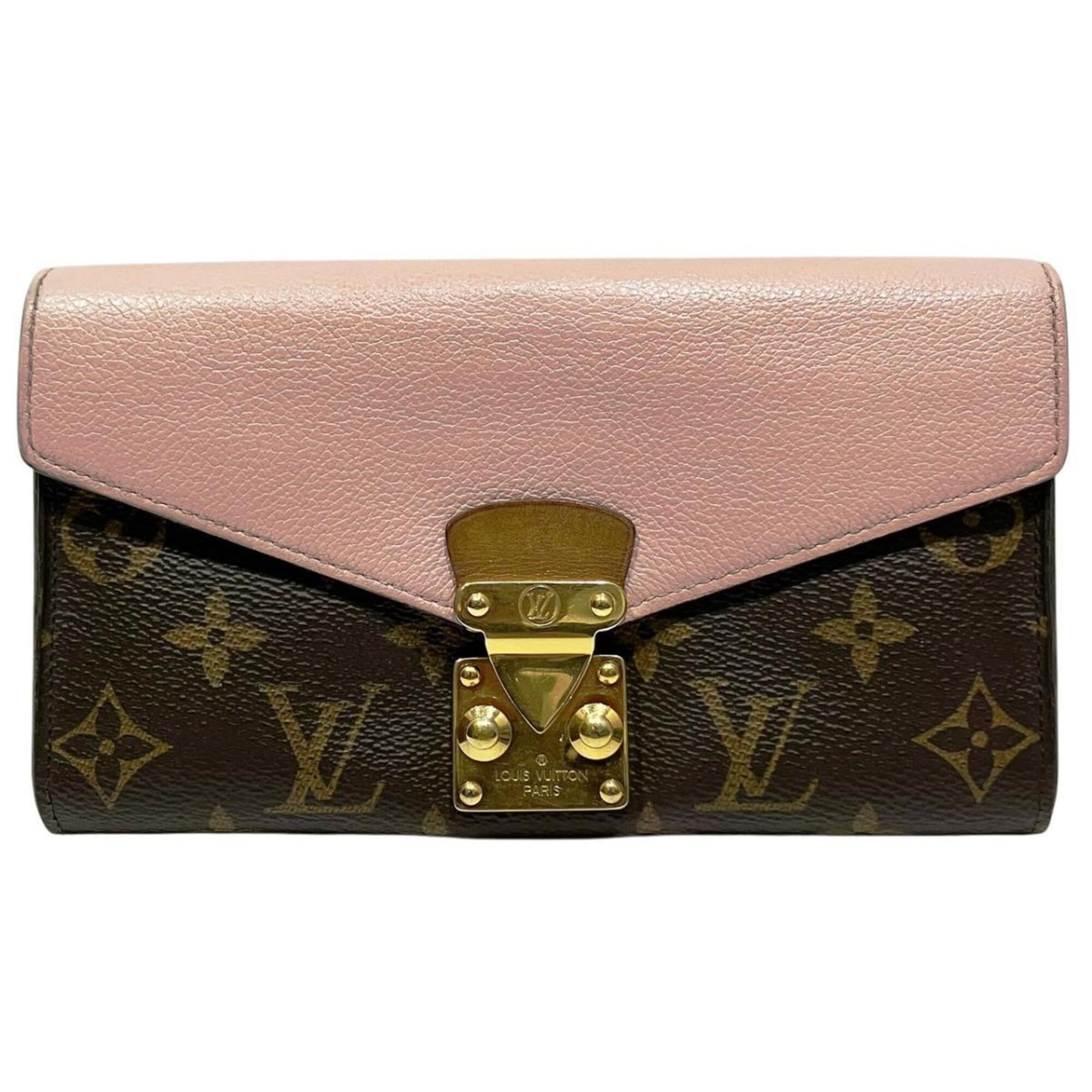 Louis Vuitton Brown Monogram Pink Monogram Coin Purse/Coin Case (Pre-Owned)