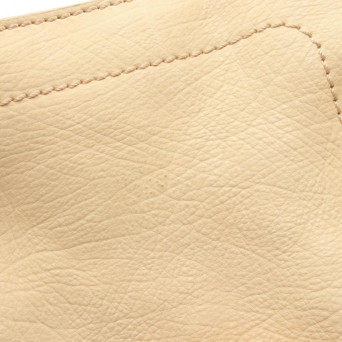 Celine Macadam Ivory Leather Handbag (Pre-Owned)