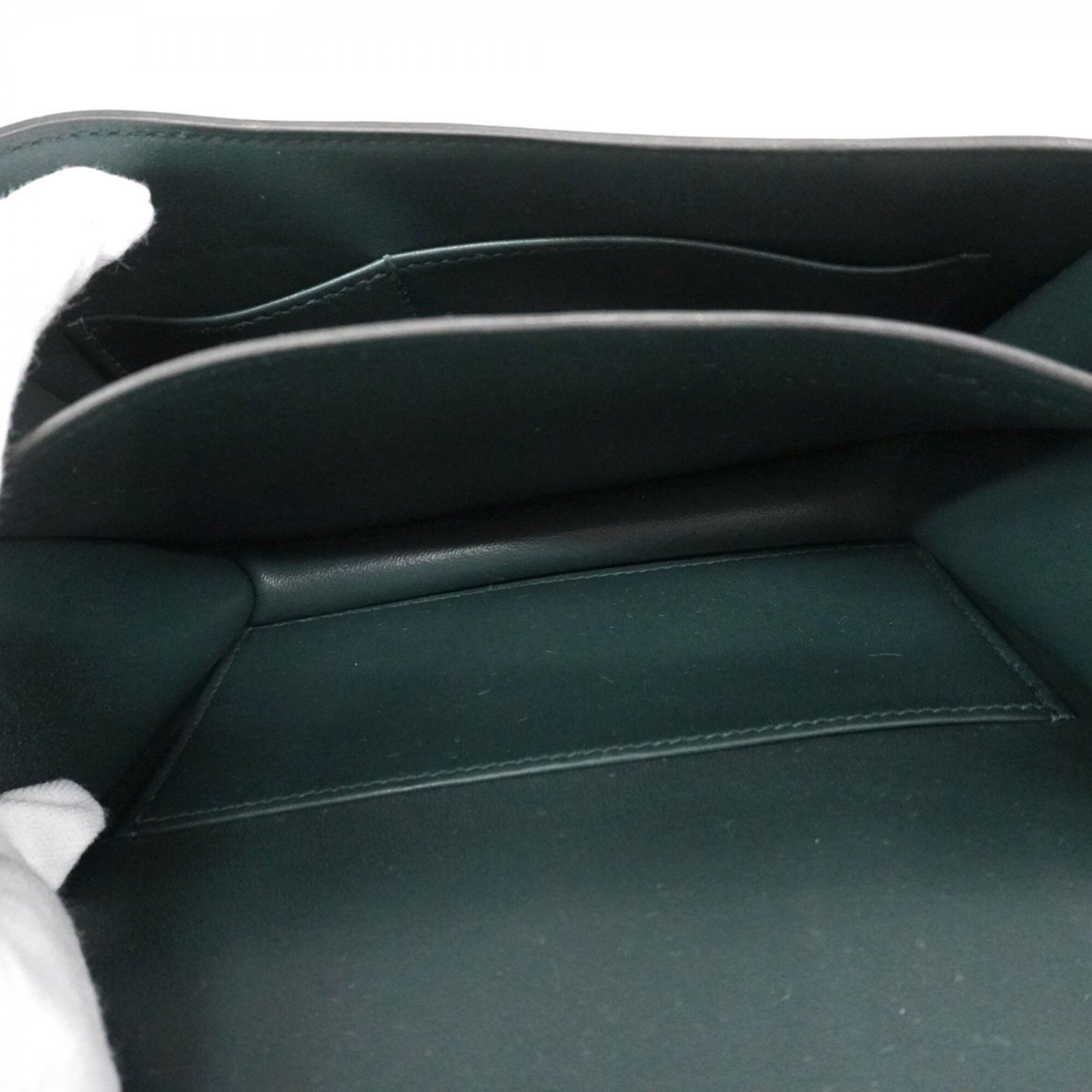 Hermes Vert Chevre Myzore Leather Shoulder Bag (Pre-Owned)