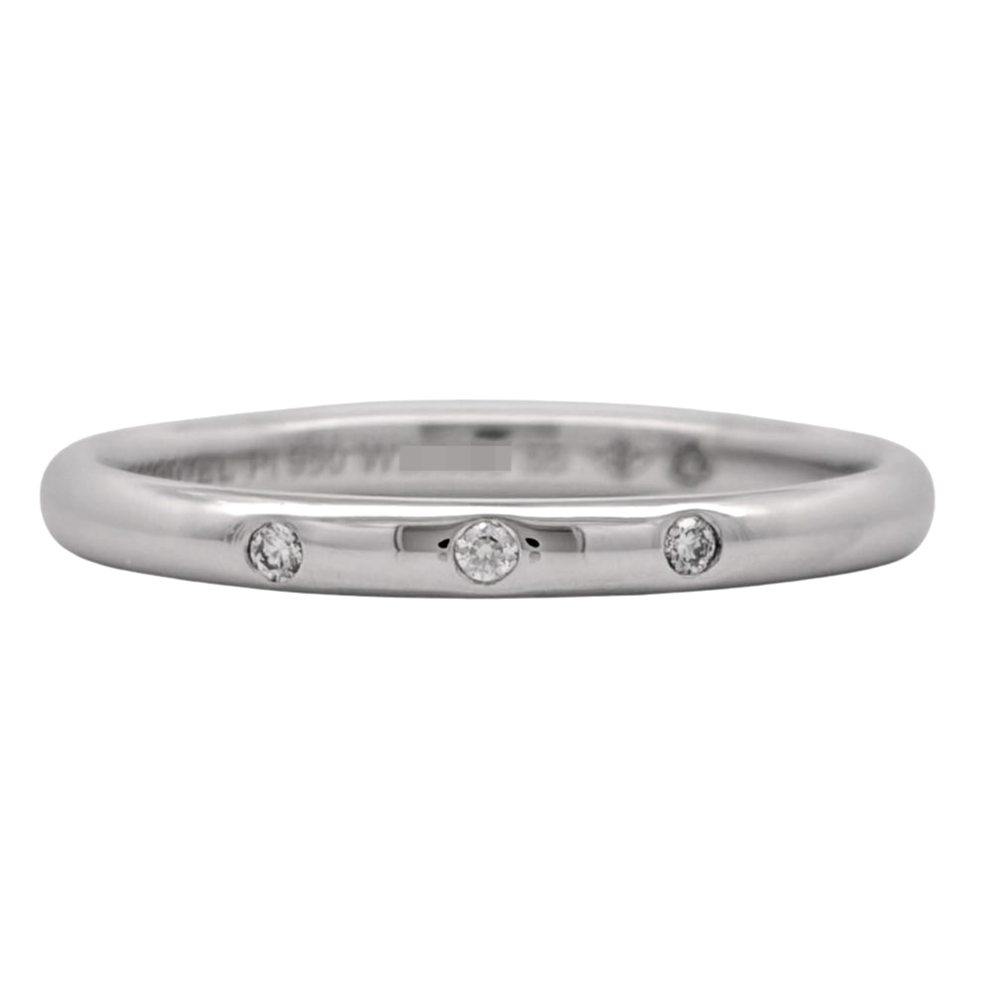 Chanel Platinum 950 Band Ring (Pre-Owned)