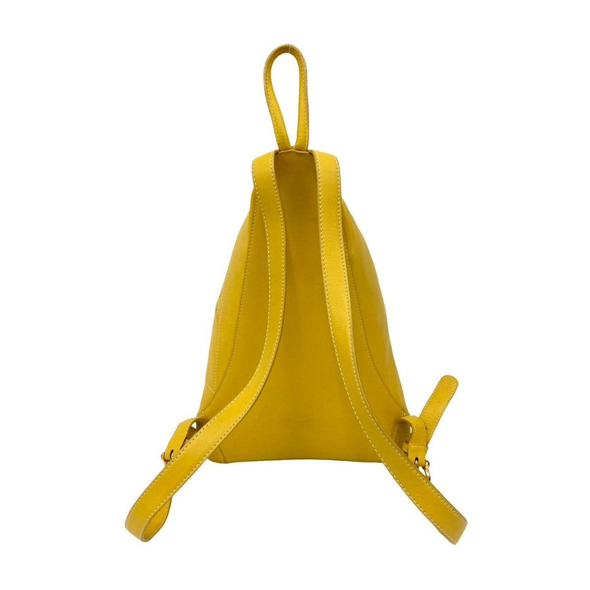 Loewe Yellow Leather Backpack Pouch (Pre-Owned)