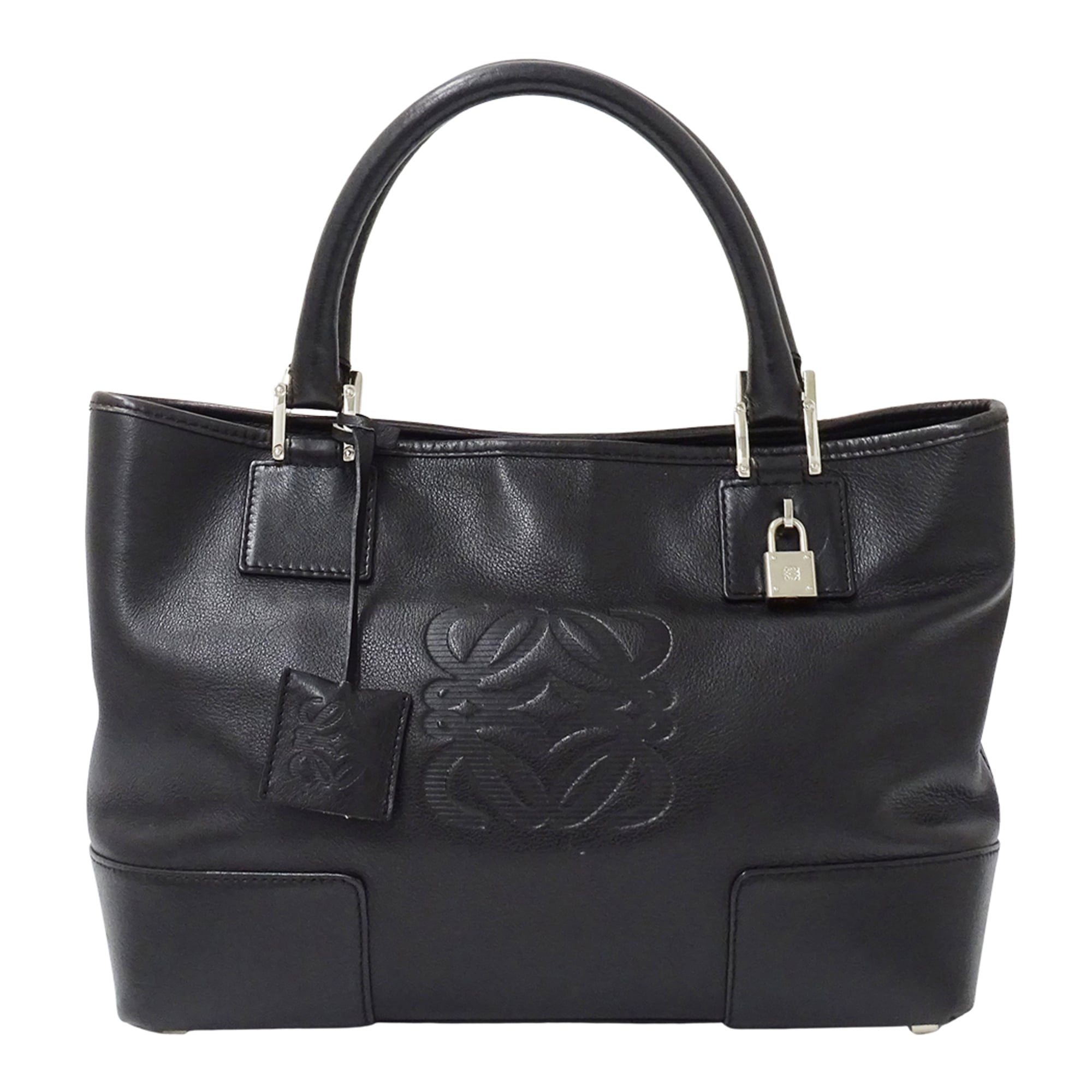 Loewe Black Leather Handbag (Pre-Owned)