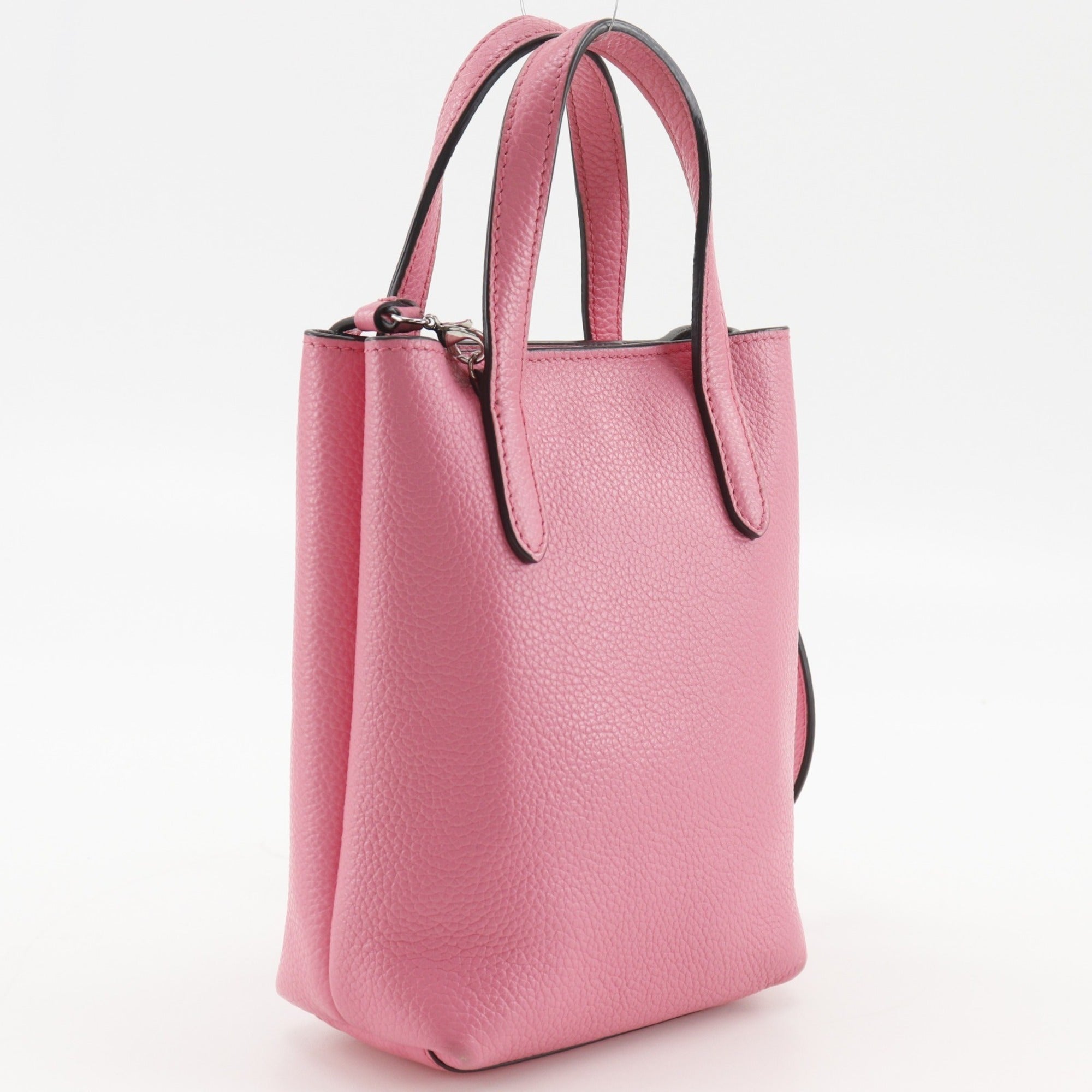 Salvatore Ferragamo Pink Leather Handbag (Pre-Owned)