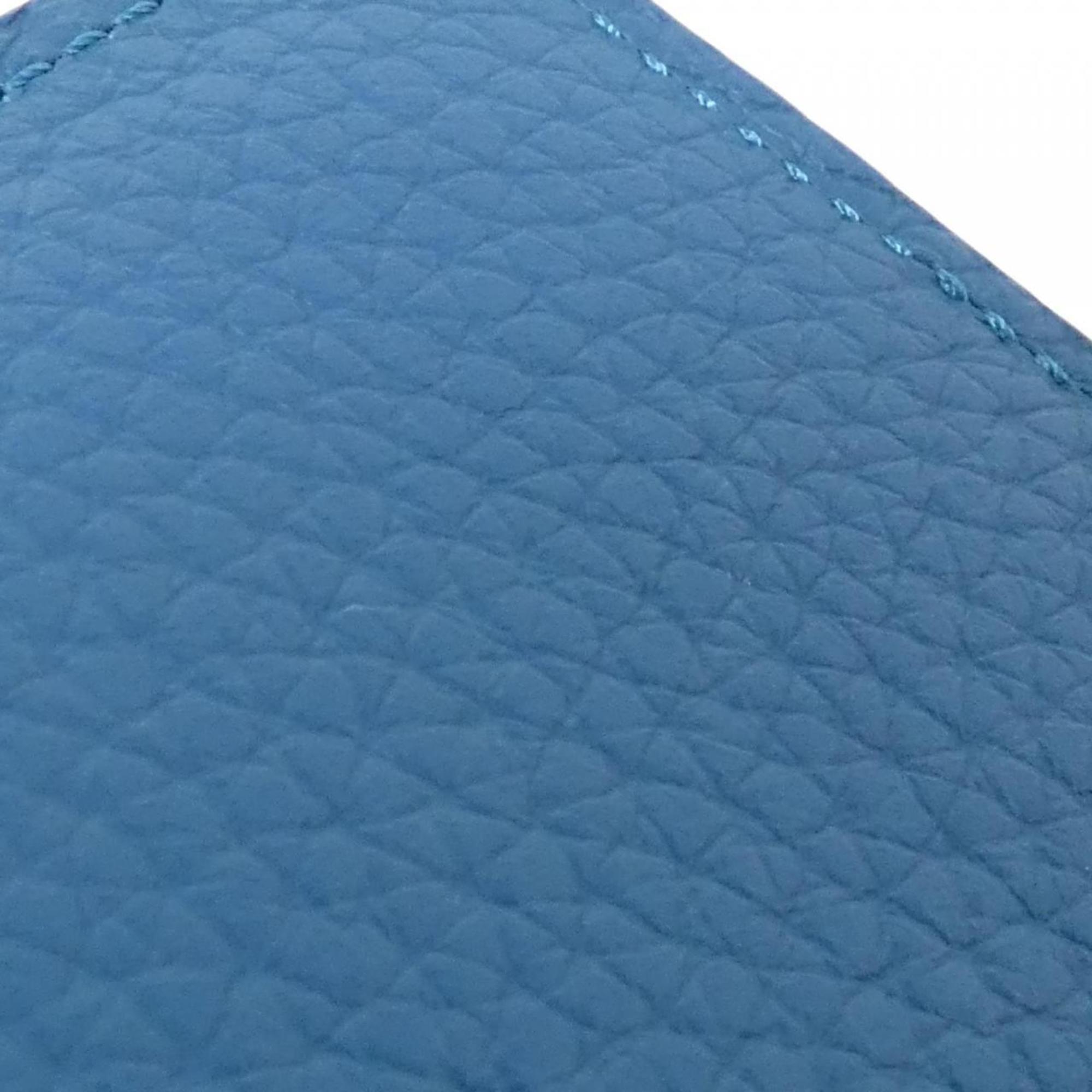 Louis Vuitton Blue Leather Long Wallet (Bi-Fold) (Pre-Owned)