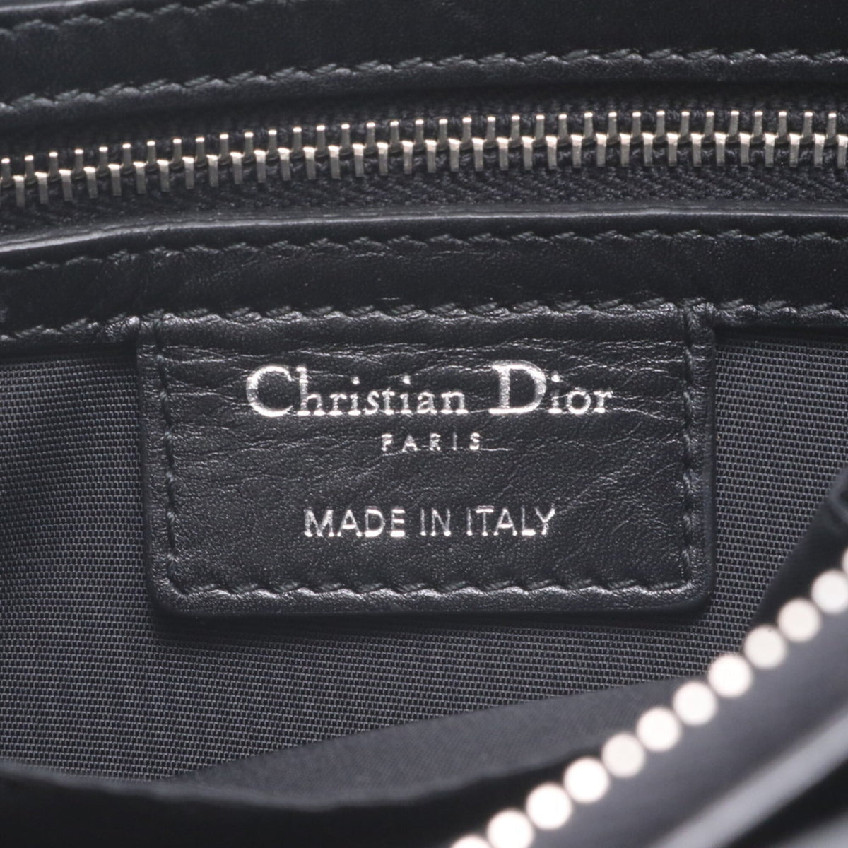 Christian Dior Black Leather Crossbody Bag Shoulder Bag Tote Bag (Pre-Owned)