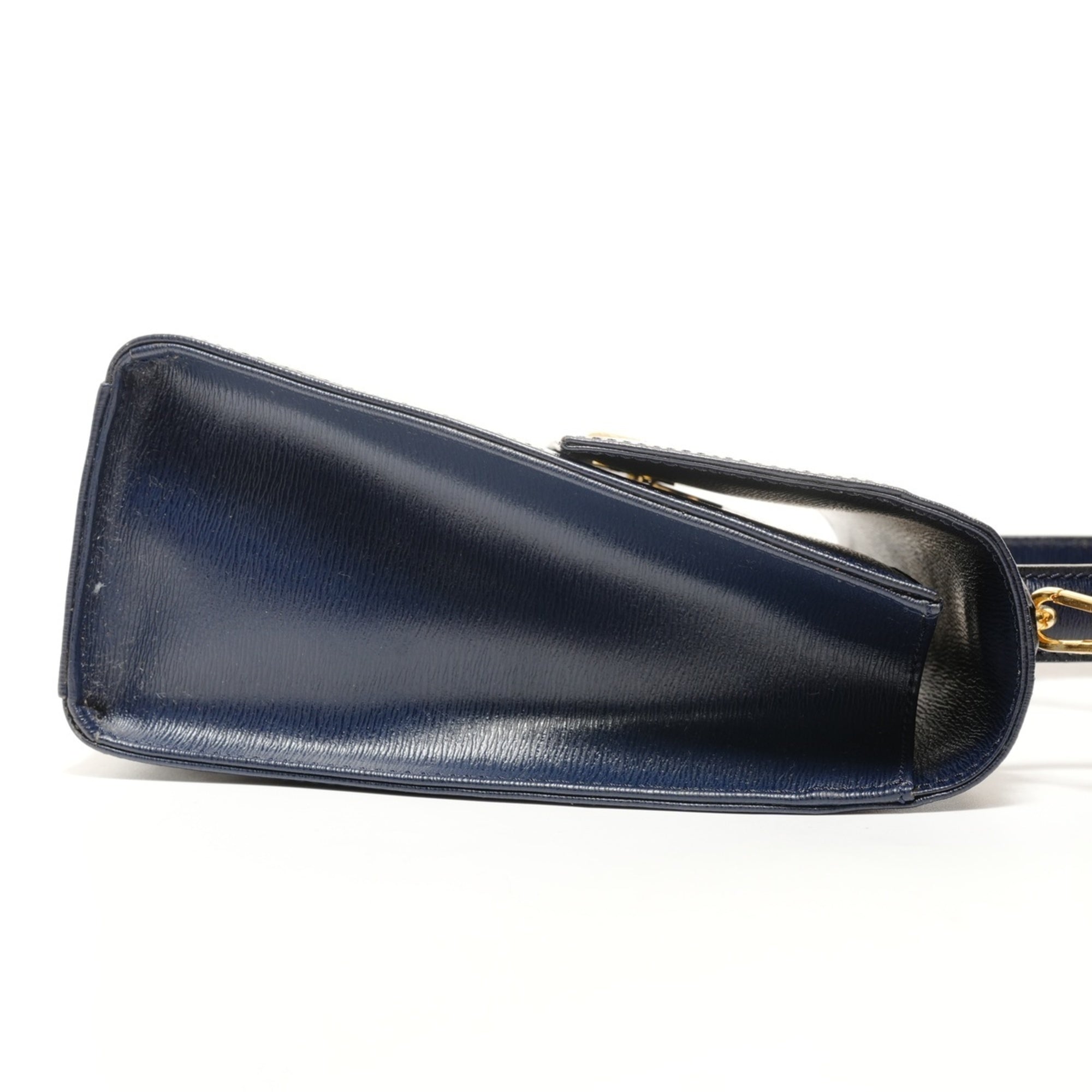 Christian Dior Navy Leather Handbag (Pre-Owned)