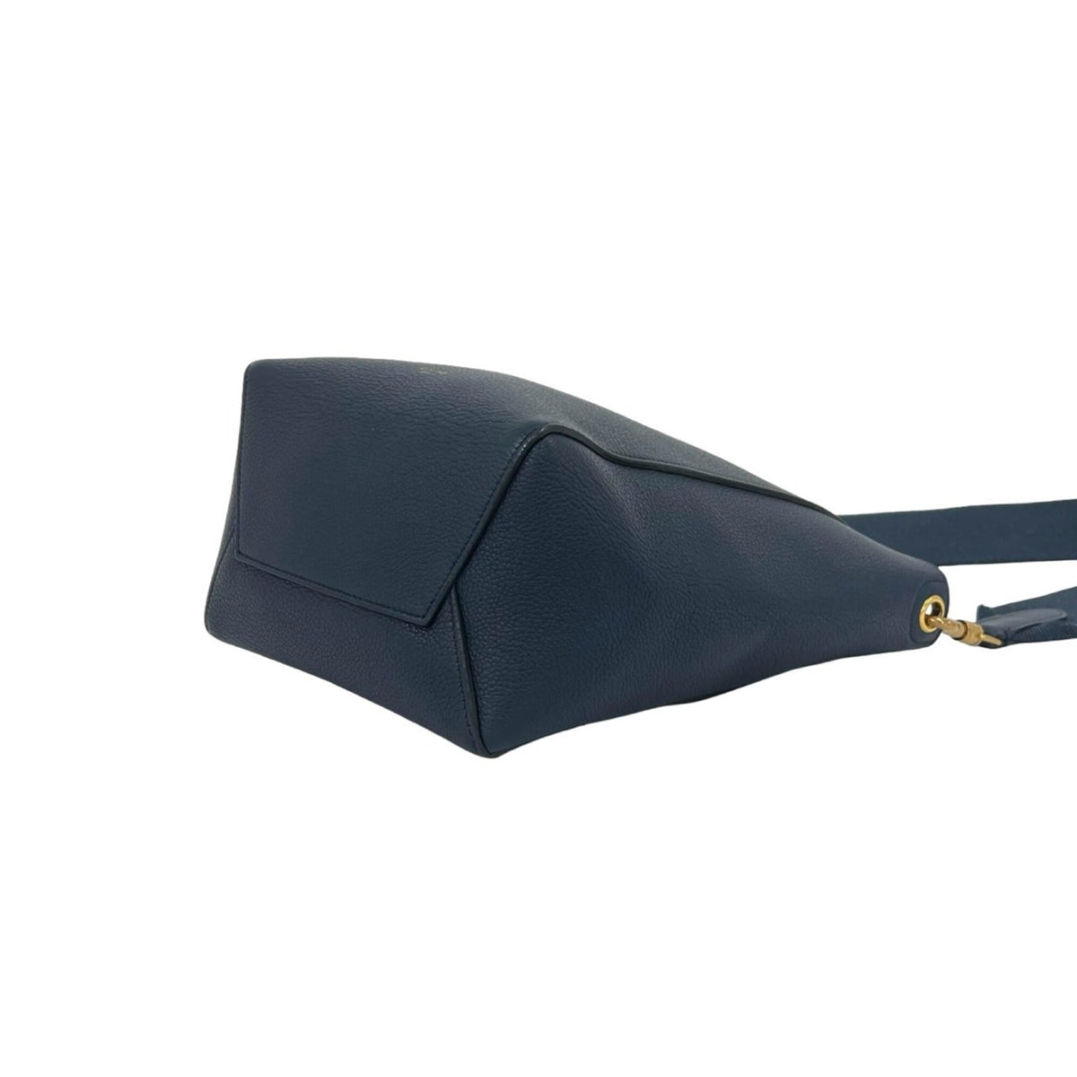 Celine Navy Leather Crossbody Bag Shoulder Bag (Pre-Owned)