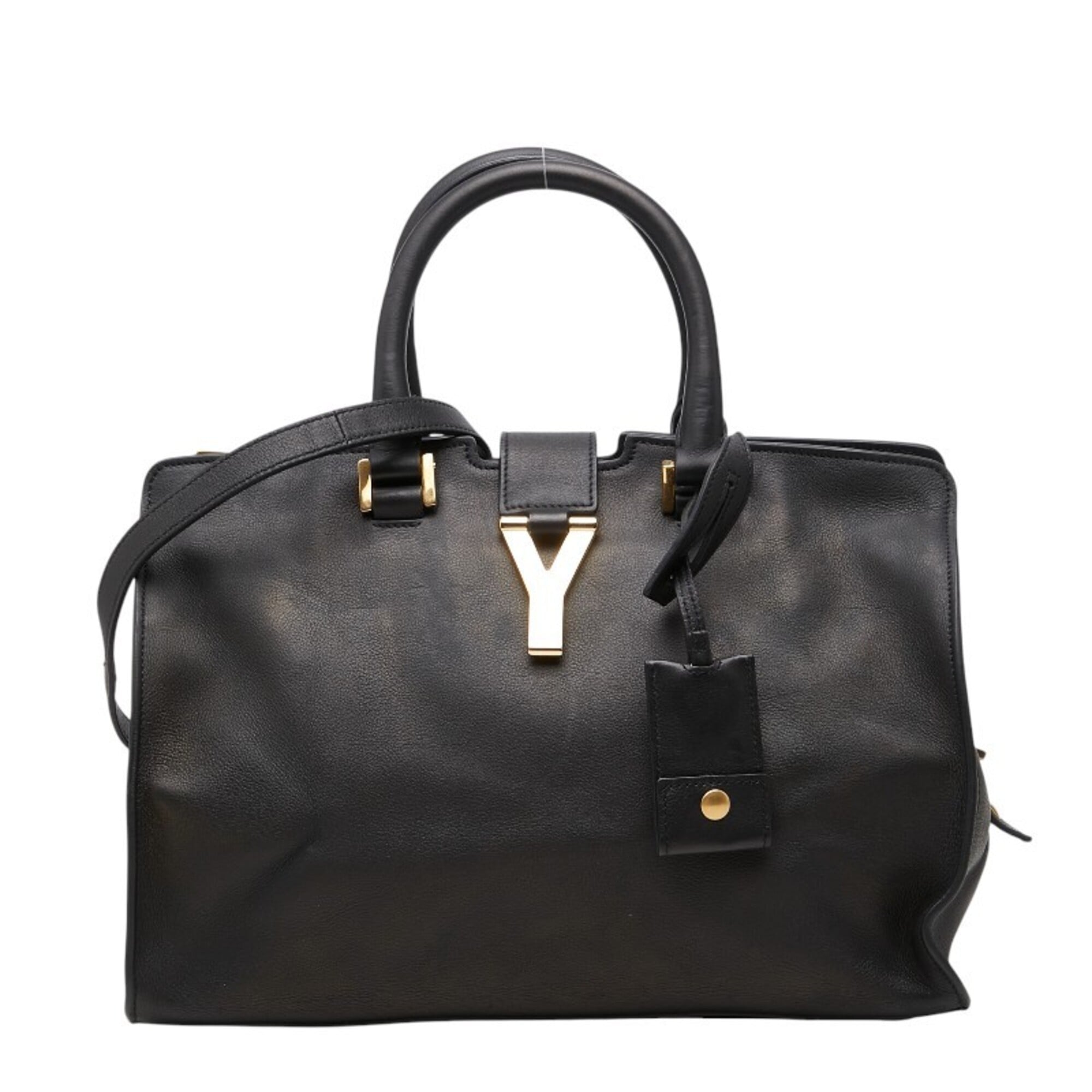 Saint Laurent Black Leather Handbag Shoulder Bag (Pre-Owned)