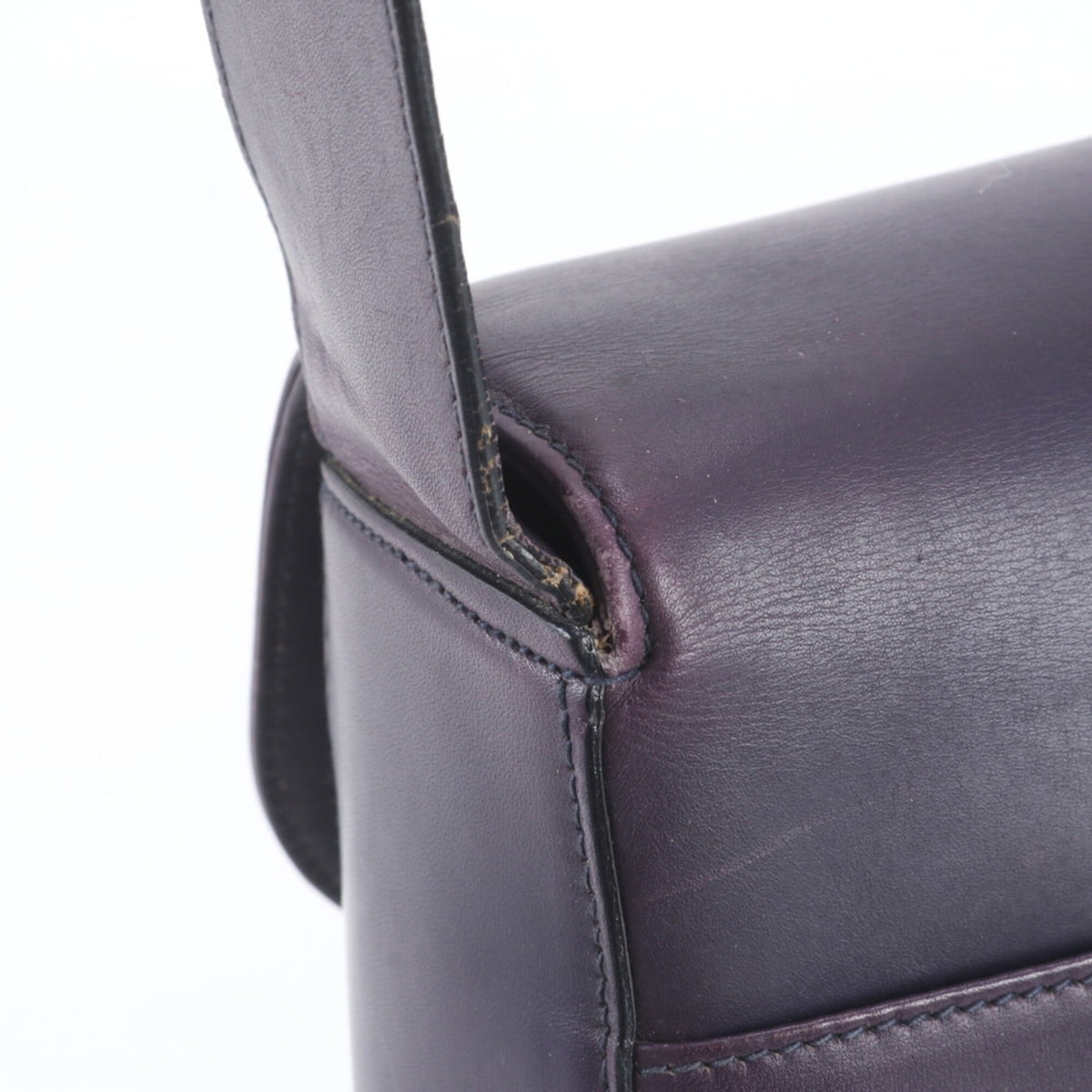 Salvatore Ferragamo Purple Leather Crossbody Bag Shoulder Bag (Pre-Owned)