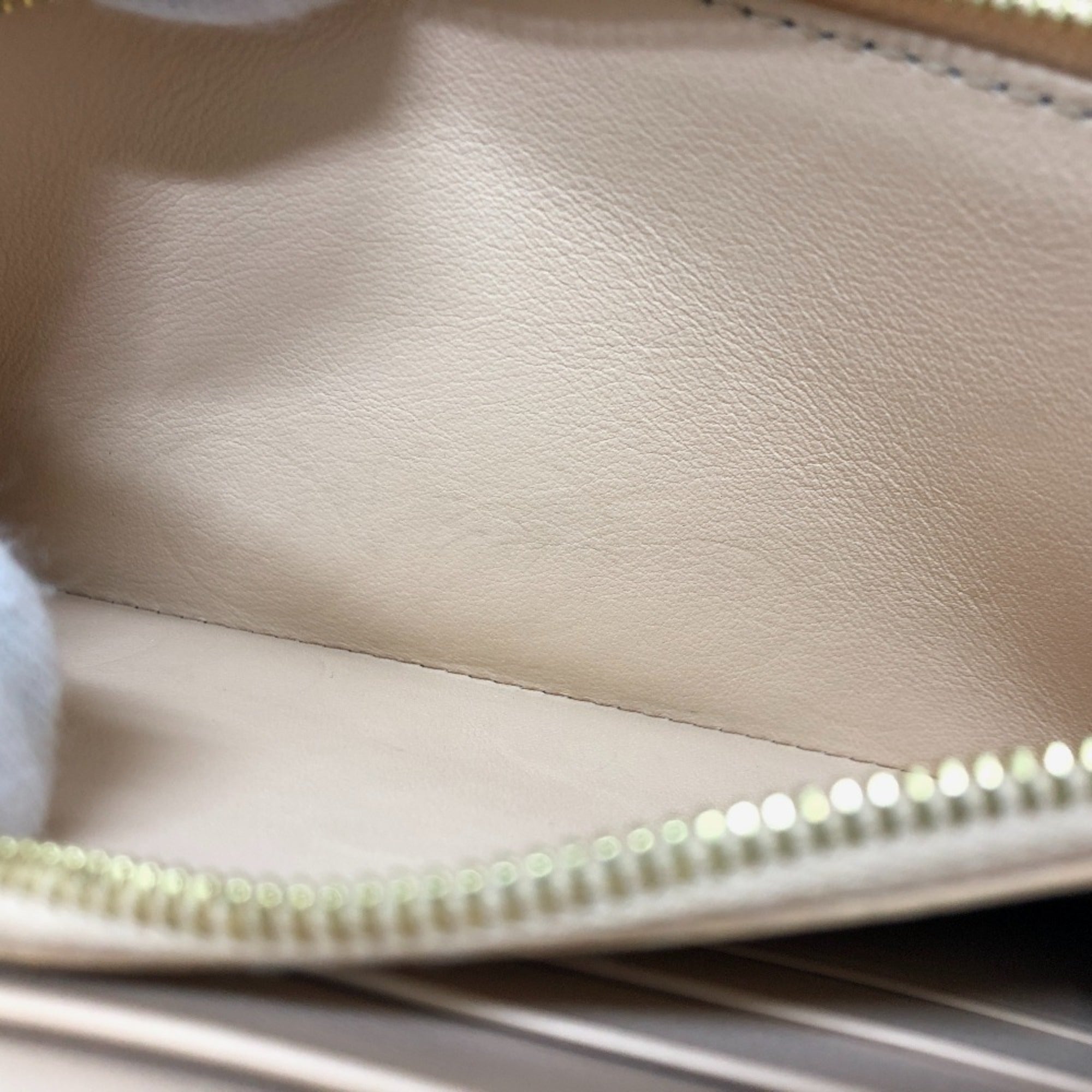 Celine Beige Leather Long Wallet (Bi-Fold) (Pre-Owned)